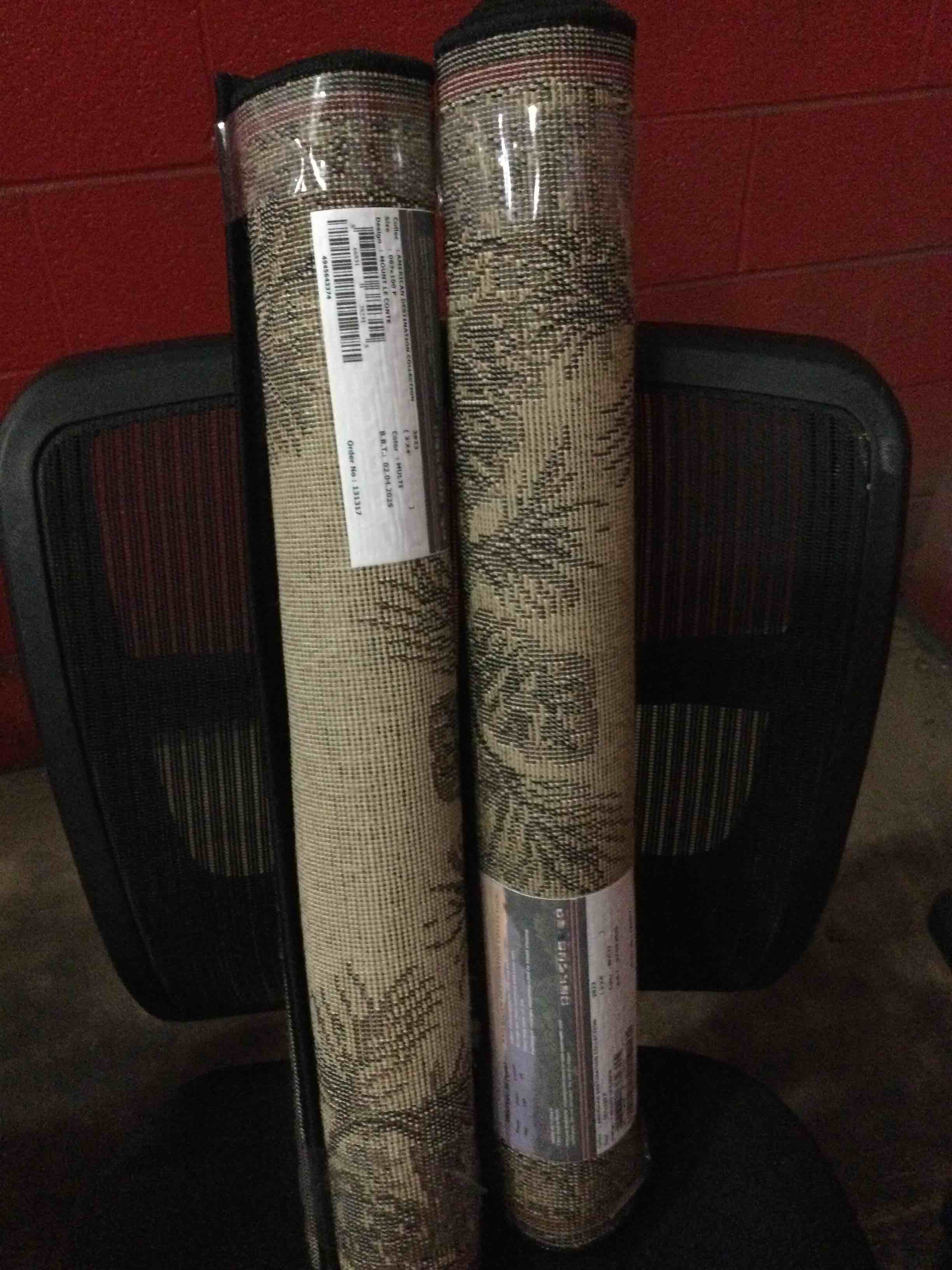 Condition photo showing New/Like New for rug empire american destination mount le conte pine cone lodge rustic area rug 2’x4’