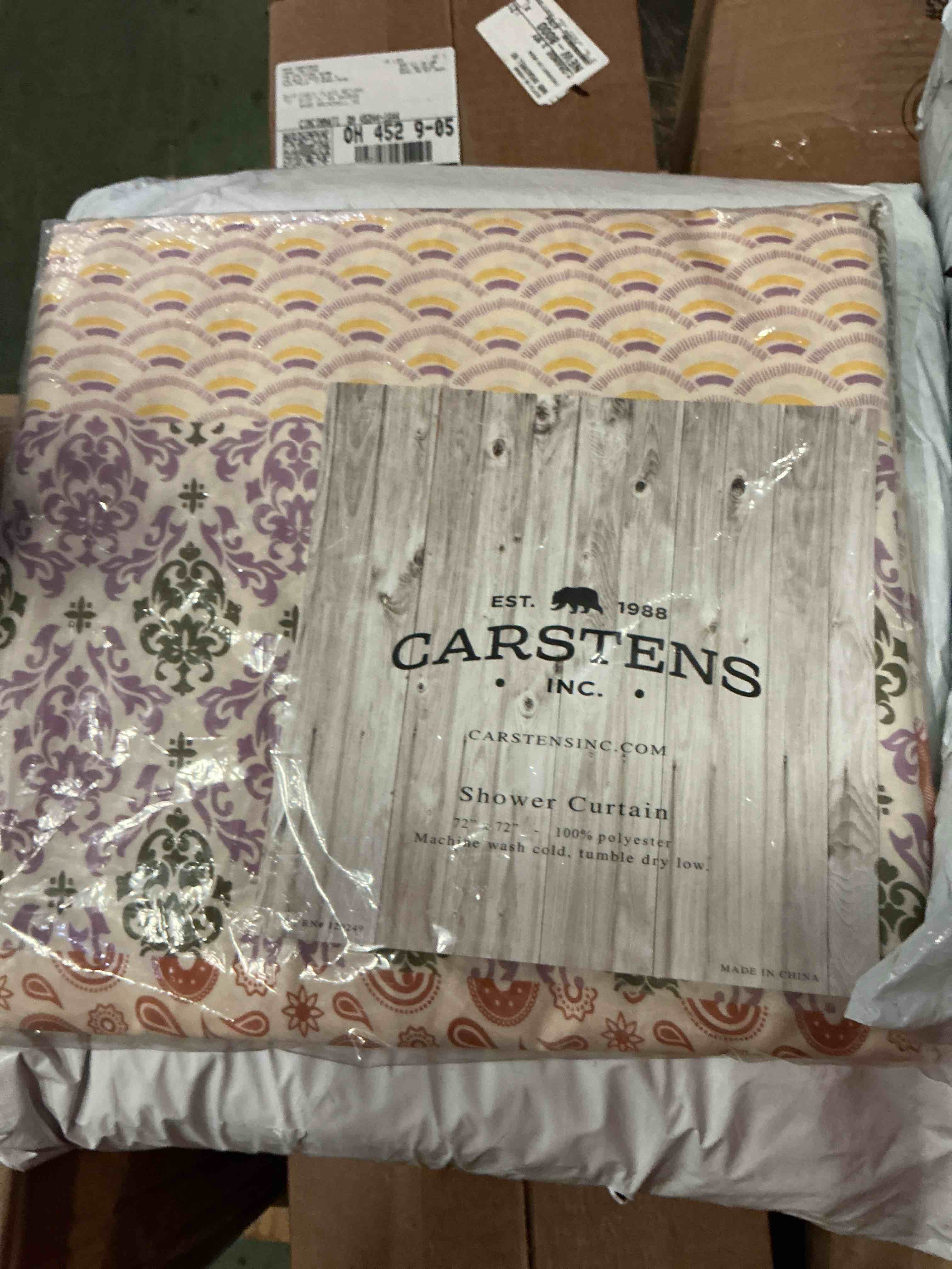 Condition photo showing New/Like New for pastel prairie shower curtain 72” x 72” 