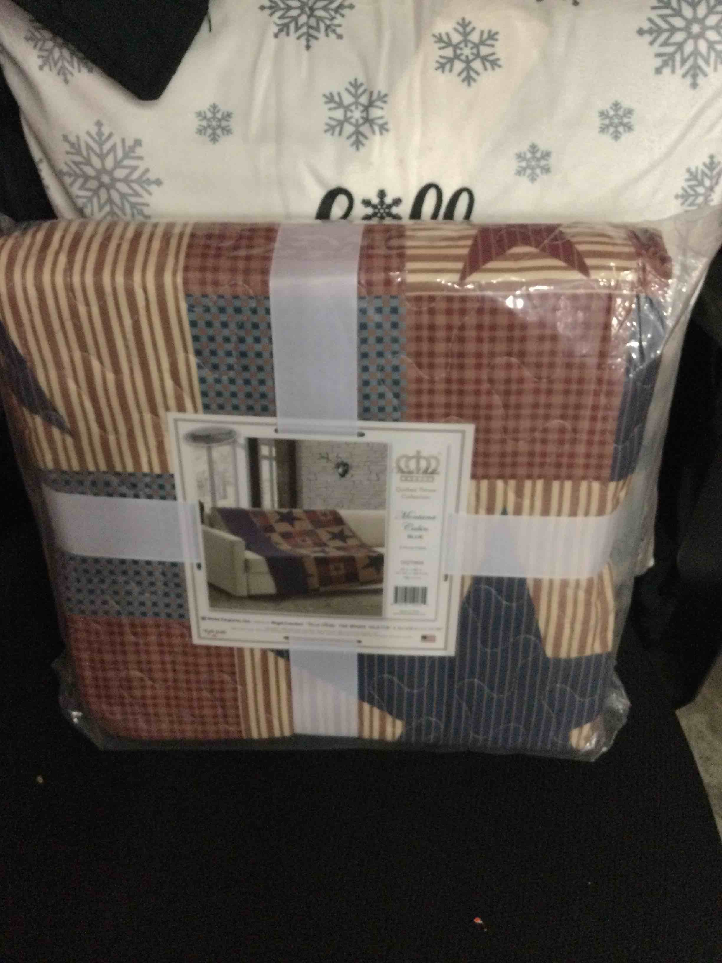 Condition photo showing New/Like New for virah bella - quilted throw blanket 50"x60" - lightweight throw quilt for accent, decor, or bedding - farmhouse-themed blanket