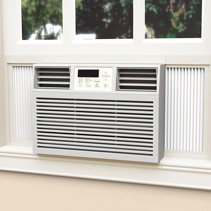 Window Air Conditioner Side Panel With Adjustable Frame White 