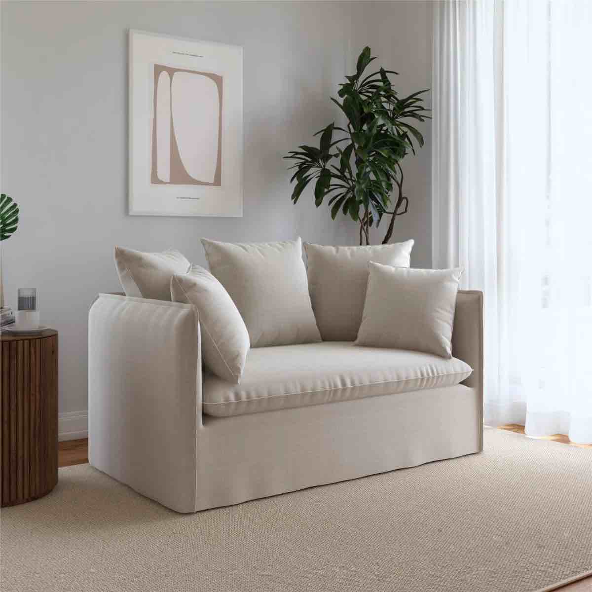 Collette Loveseat Sofa with Washable Slipcover ( incomplete ) 
