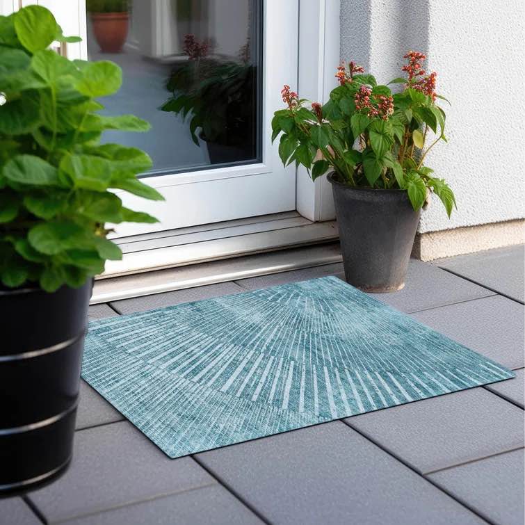 Altair Indoor/Outdoor Area Rug with Non-Slip Backing