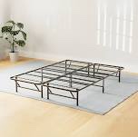 Queen Bed Frame Platform,14 Inch Metal Queen Size Bed Frames No Box Spring Needed,Heavy Duty Steel Slat Mattress Foundation,Easy Assembly,No Noise and No Shaking