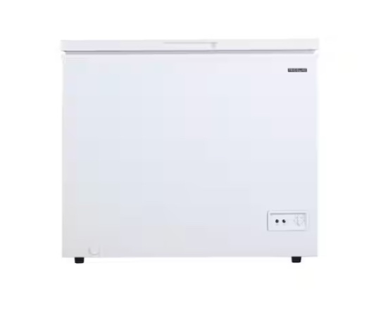 43.94 in. 10 cu. ft. manual defrost chest freezer in white garage ready