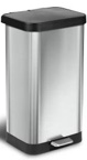Glad 20 Gallon Stainless Steel Step on Kitchen Trash Can