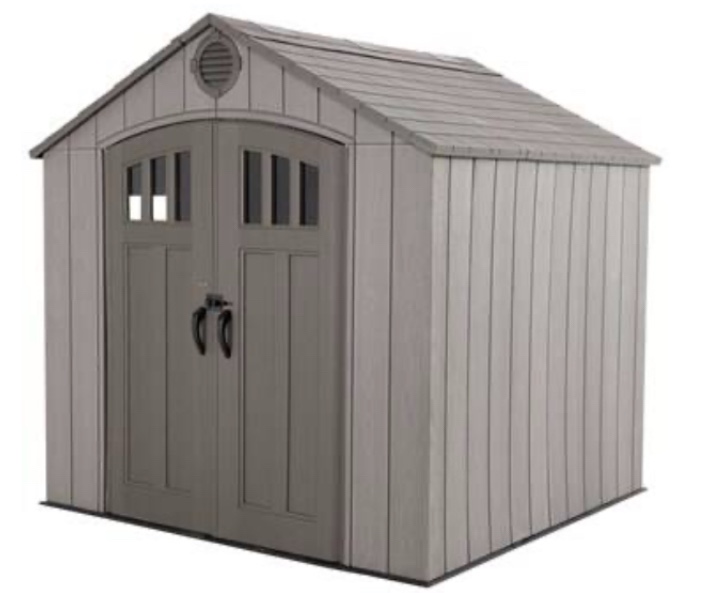 Lifetime 8 ft. x 7.5 ft. Outdoor Storage Shed(incomplete)
