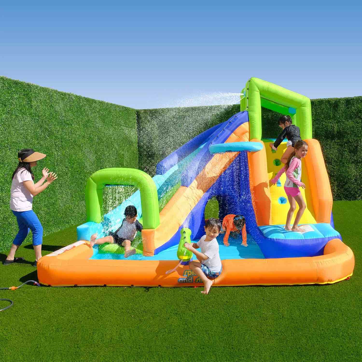 My 1st Water Slide Splash and Slide with Tunnel and Water Arch