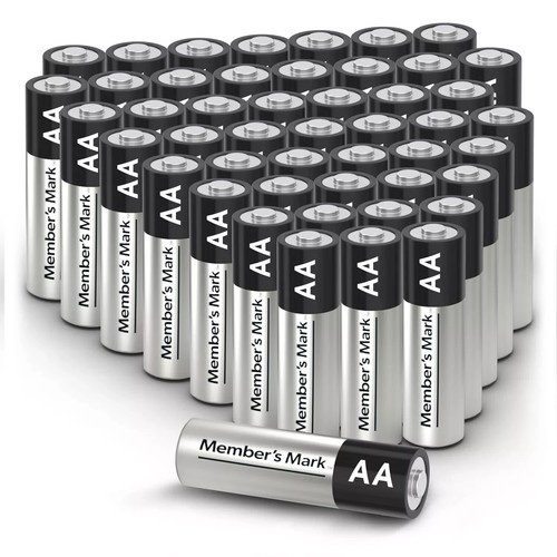 members mark aa batteries 48 count (incomplete)
