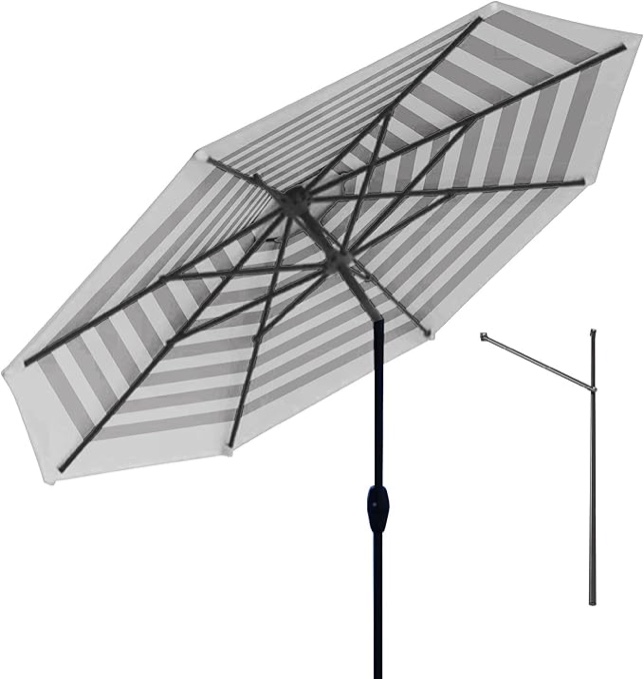 Above OneClick 2 with Rib Replacement Technology 9 Feet Market Umbrella, Polyester Fabric, Pool Shade, Table Umbrella