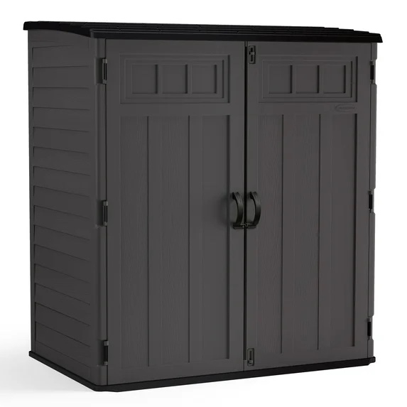 suncast 106 cubic feet extra large vertical outdoor resin storage shed