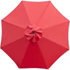 above oneclick 2 with rib replacement technology 9 feet market umbrella, polyester fabric, pool shade, table umbrella