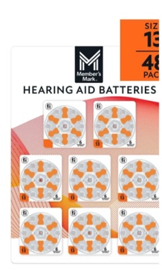 members mark hearing aid batteries size 13 48 pack
