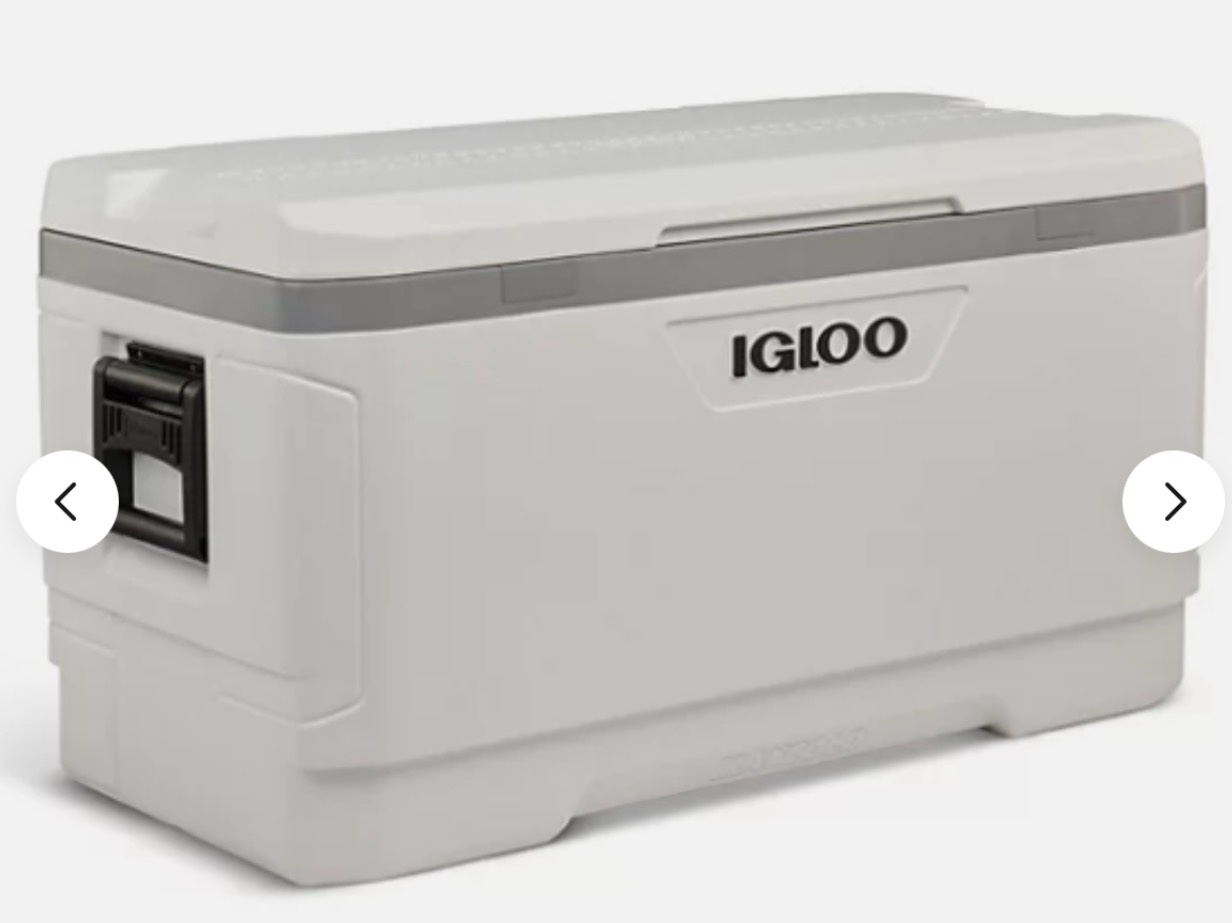 150-qt. maxcold performance cooler ice chest marine fish storage large insulated