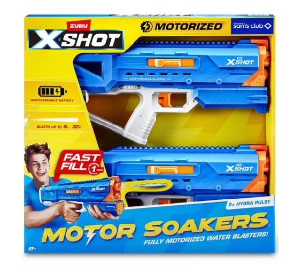 zuru x-shot water hydra pulse motor soaker, 2 pk.