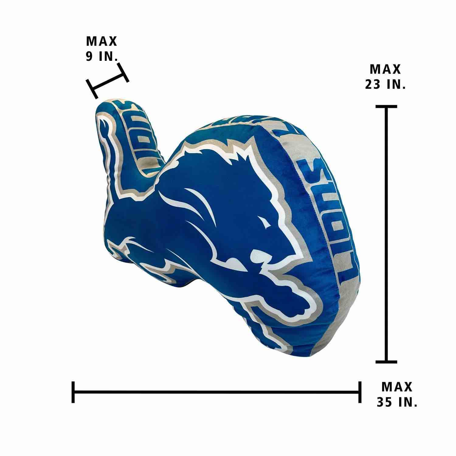 Logo Brands Detroit Lions XL Puff Pillow -