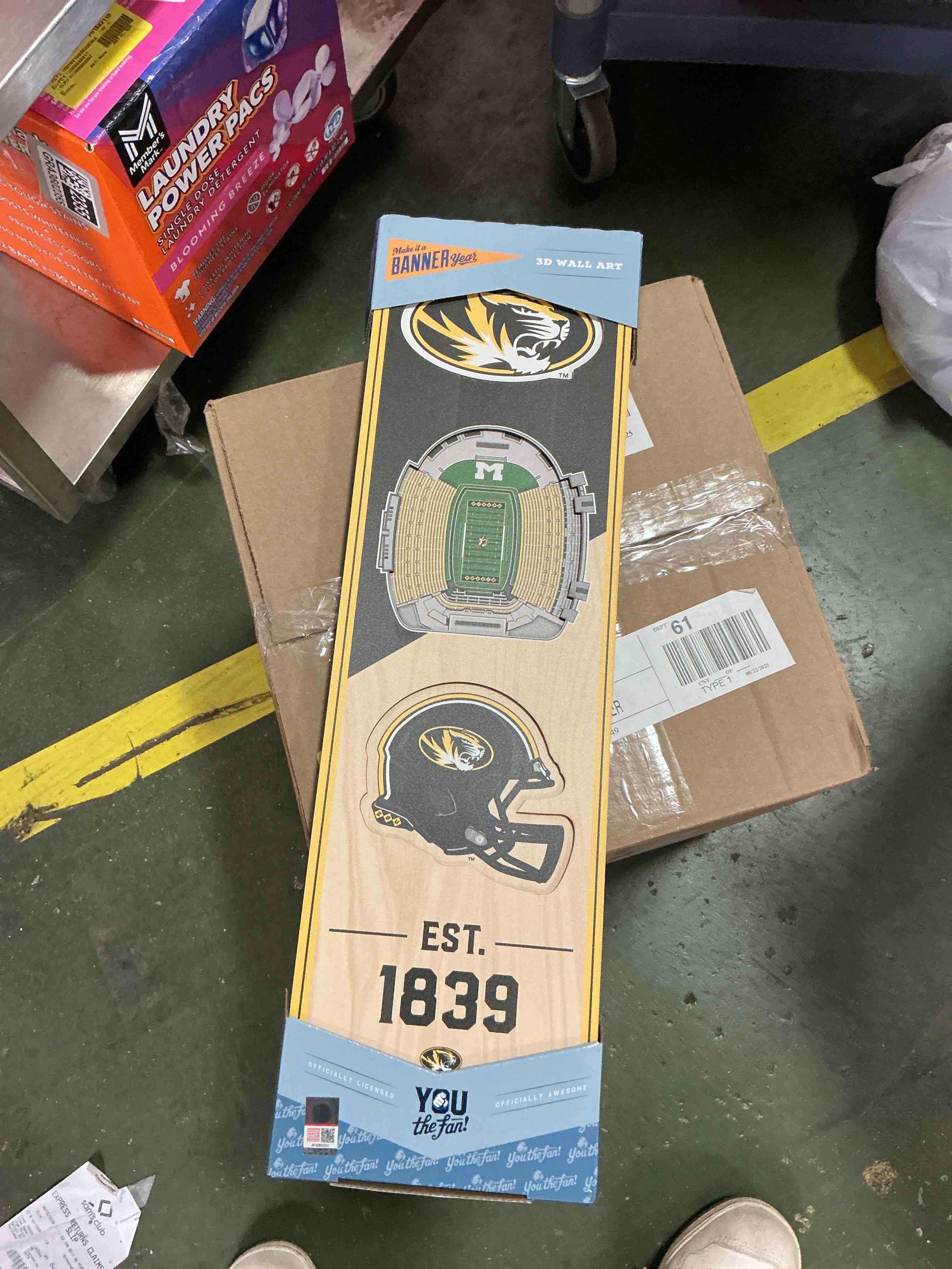 YouTheFan Missouri Tigers 8"x32" 3-D Banner