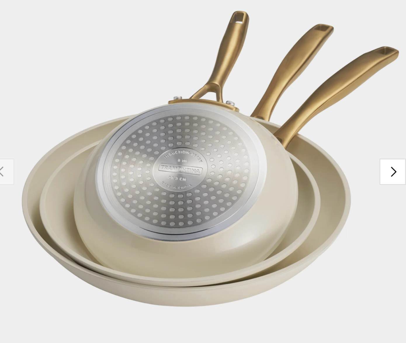 Cold Forged 3-Pack Fry Pans with Ceramic Interior