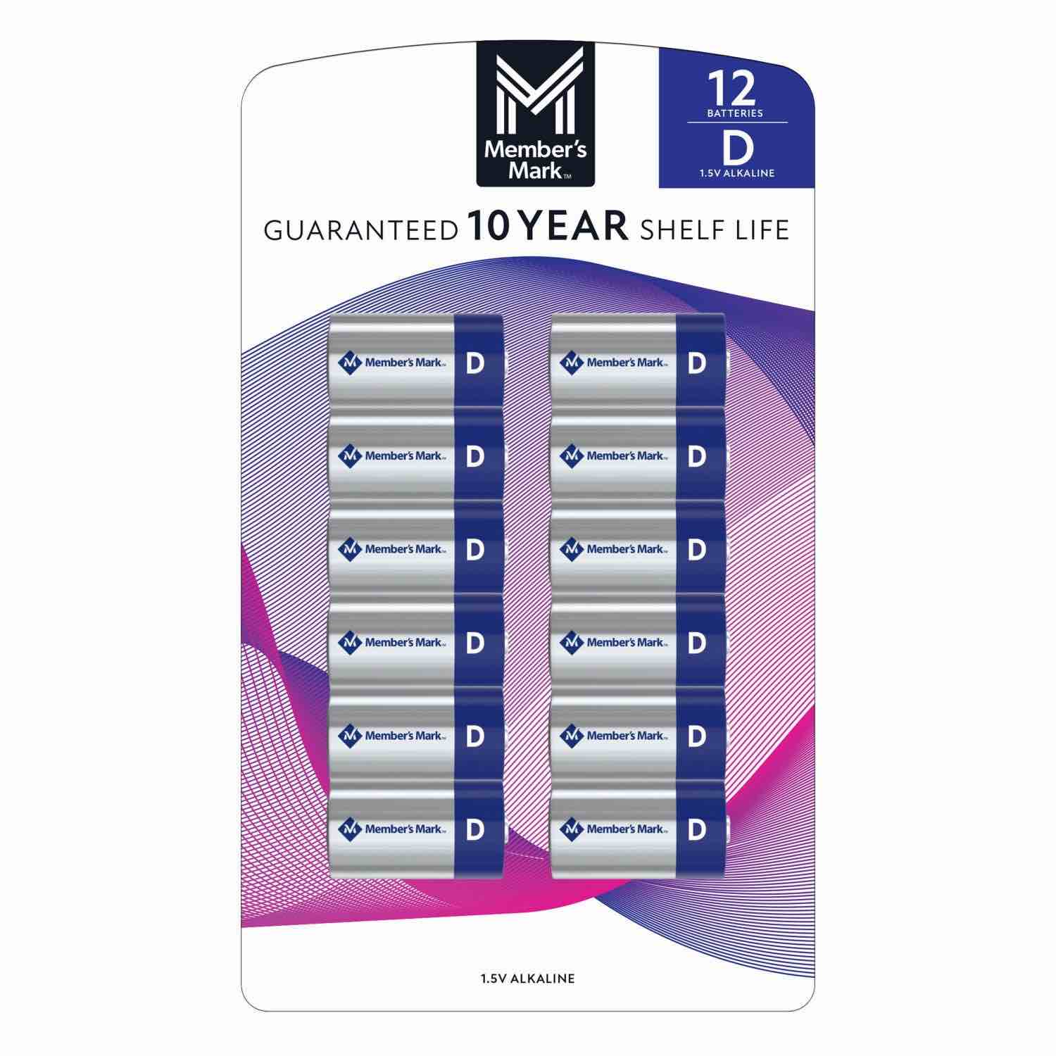 member's mark d alkaline batteries, 12 pk.(incomplete)