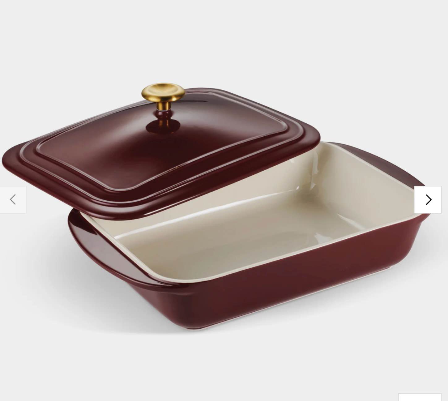 13.6 x 9.6 Inch Covered Ceramic Baking Dish