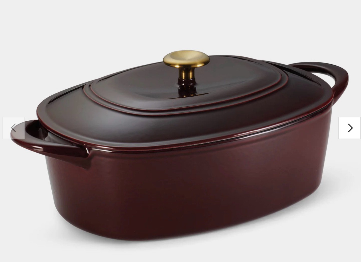 7 Quart Oval Enameled Cast Iron Dutch Oven