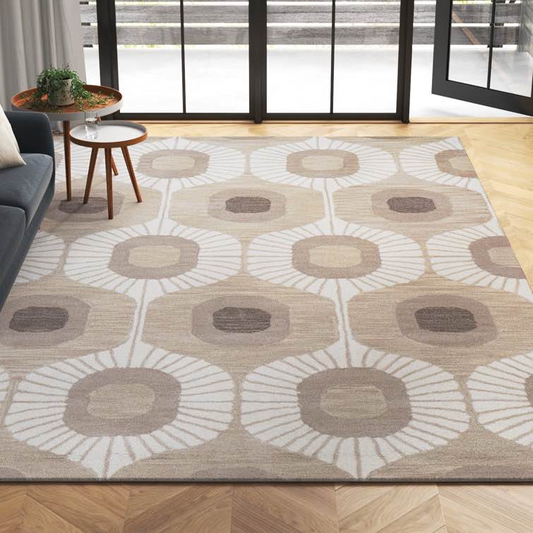 hemmer abstract tufted wool area rug