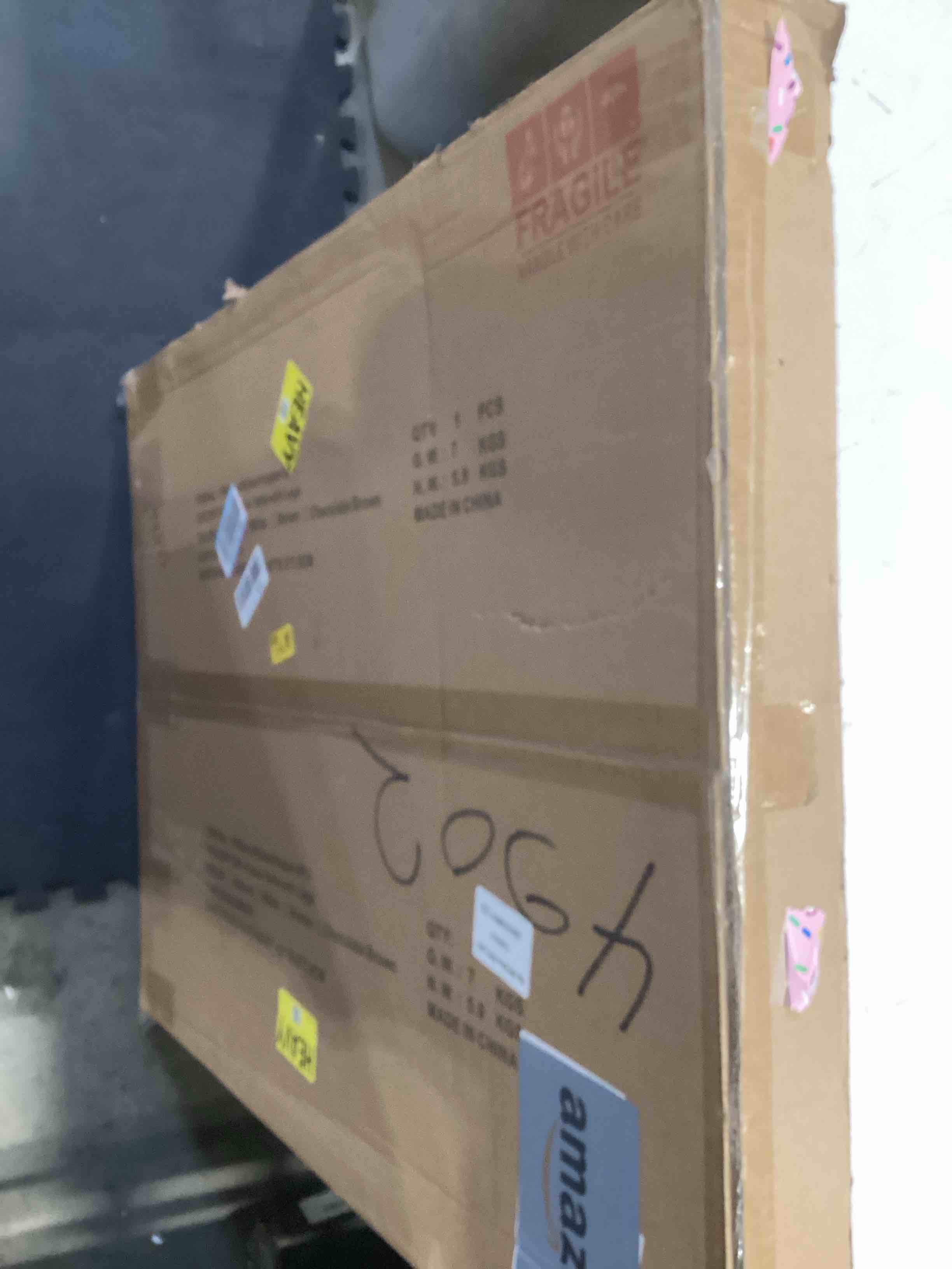 Condition photo showing As Is for TEAKMAMA 1500 Piece Wooden Jigsaw Puzzle Board with 4 Drawers, Folding Puzzle Table with Protective Cover, Jigsaw Board with Legs, Multifunctional Game Table for Adults, 34W x 26.3D, Chocolate Brown Chocolate Brown Large-1500 Pieces