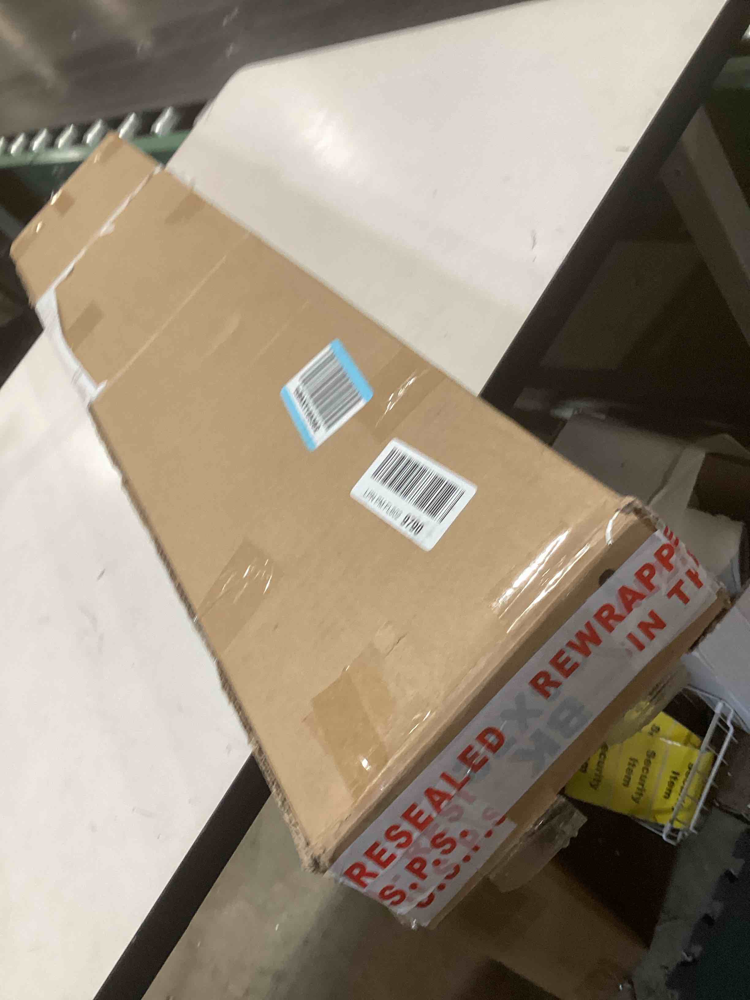 Condition photo showing Good Condition for Eclipse 2in. Faux Wood Blinds, 34.5"W x 72"L in Dark Oak - Cordless Window Blinds, Certified Safe for Children & Pets, Light Filtering, Wand Tilt and Smooth Easy Operation, Window Shades for Home 34.5"W x 72"H Dark Oak