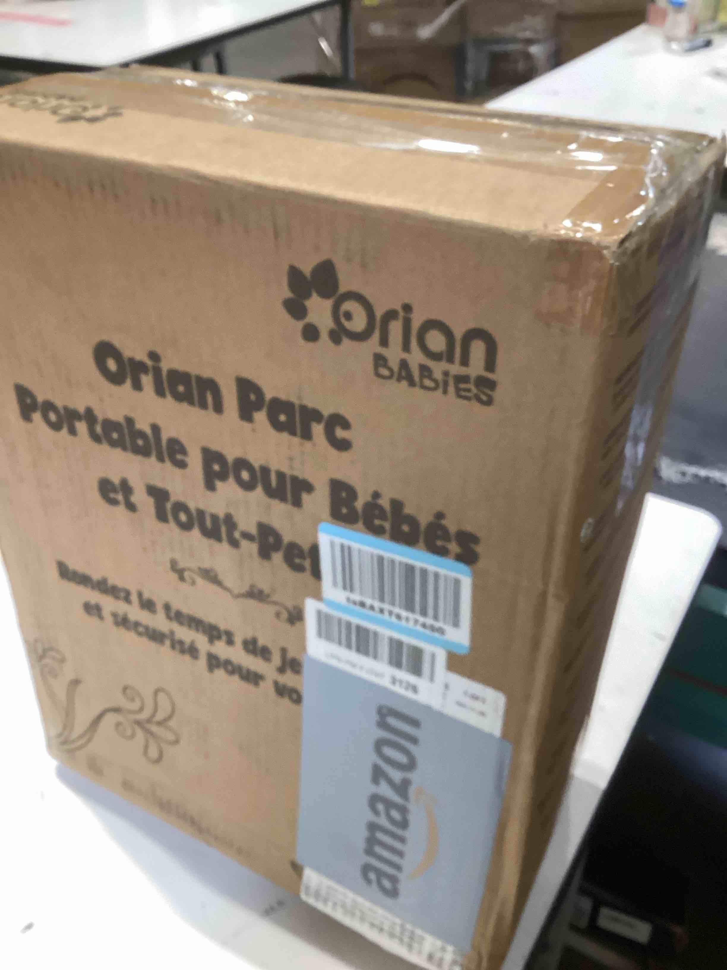 Condition photo showing Good Condition for Orian Baby Playpen Large Playpen for Babies and Toddlers, Oxford Fabric, Indoor & Outdoor Play Pen, 10 Colorful Balls, 4 Pull-Up Rings, Carry Bag (50x74)
