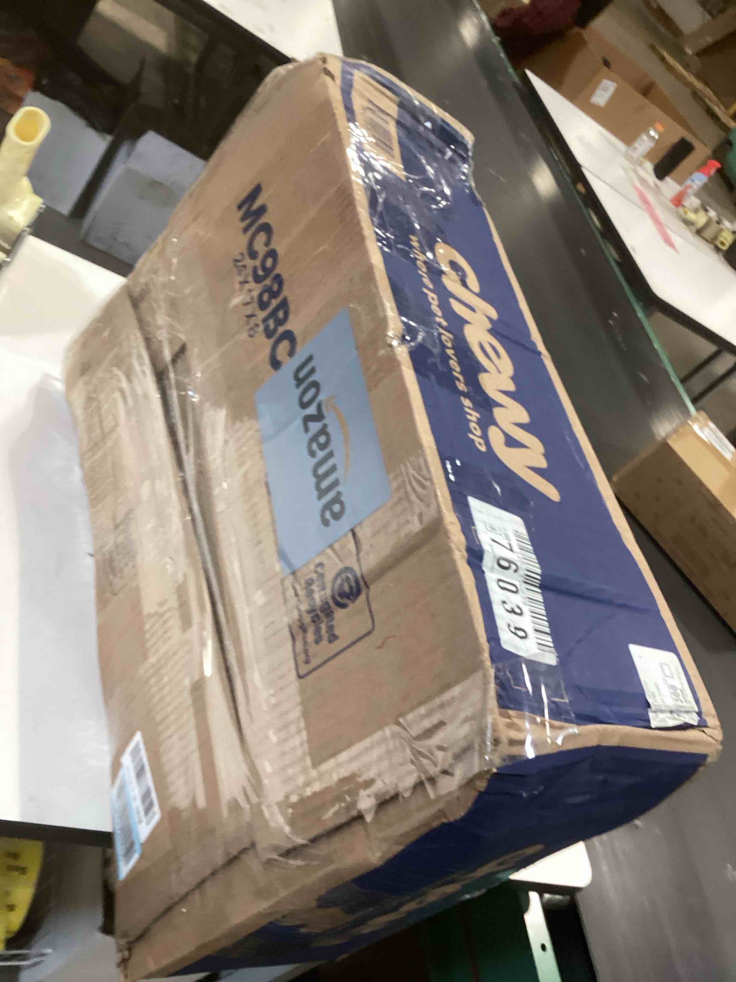 Condition photo showing As Is for simplehuman 40 Liter / 10.6 Gallon Slim Kitchen Step Trash Can With Secure Slide Lock, Black Plastic