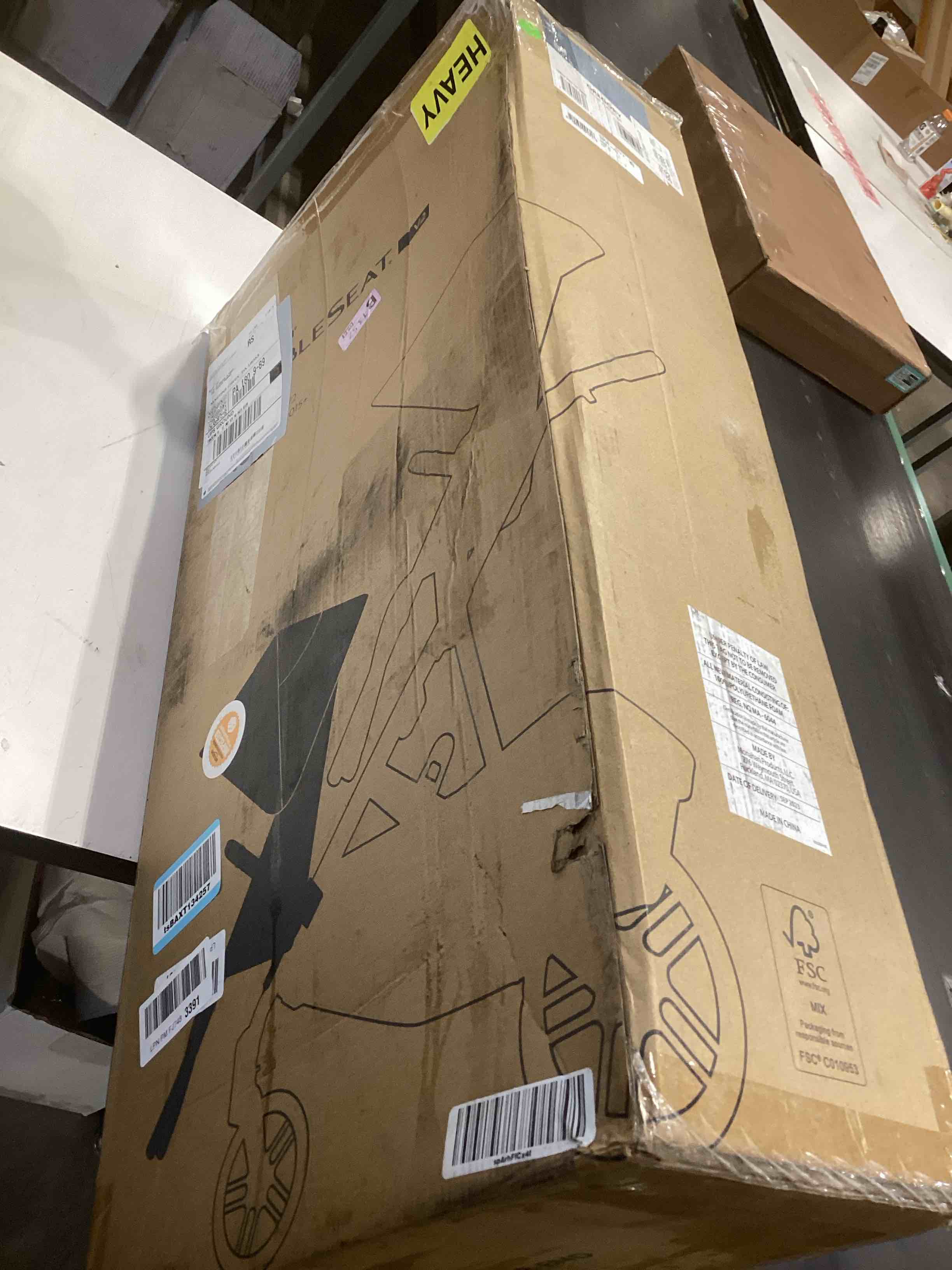 Condition photo showing As Is for RumbleSeat V2 - Gregory (Blue mélange/Silver/Saddle Leather) VISTA 2 RumbleSeat