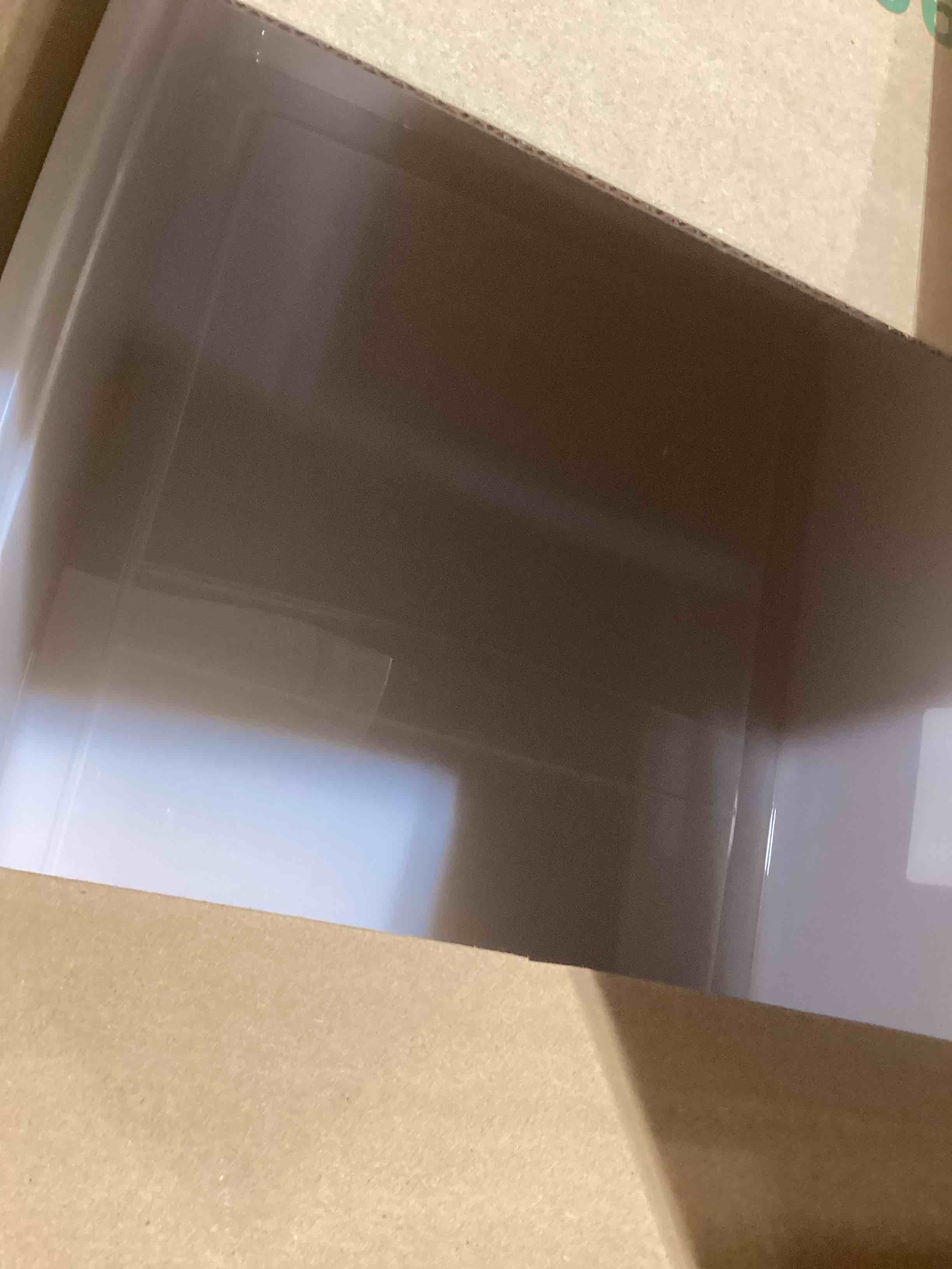 Condition photo showing Good Condition for IRIS USA Large Open Top Cat Litter Box, Kitty Litter Pan, Pearl