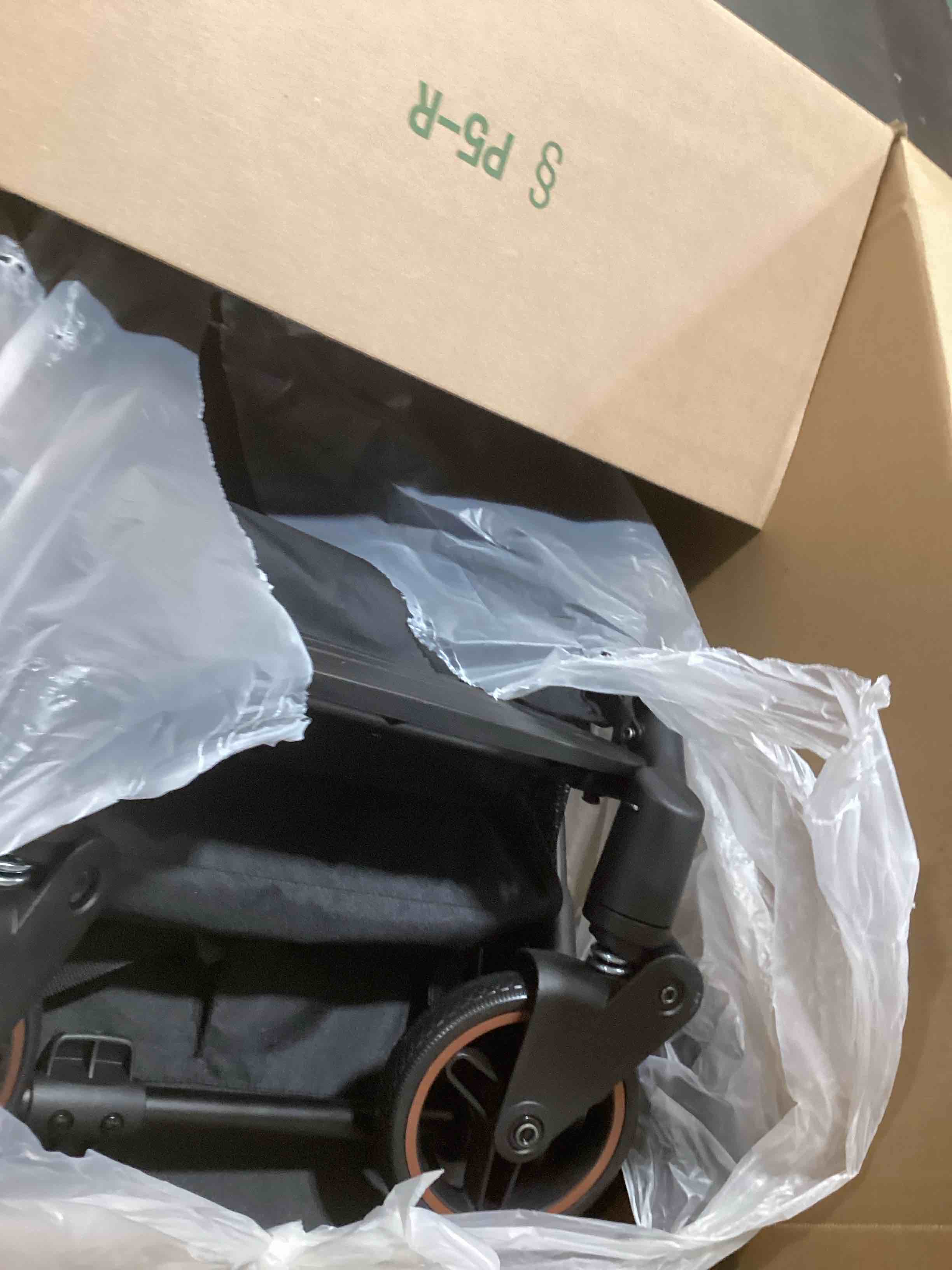 Condition photo showing Good Condition for Gravity Folding Baby Stroller - Portable Travel Toddler Stroller w/Adjustable Backrest, Canopy & Cup Holder, Lightweight and UV Protected, One-Hand Automatic Folding - Black