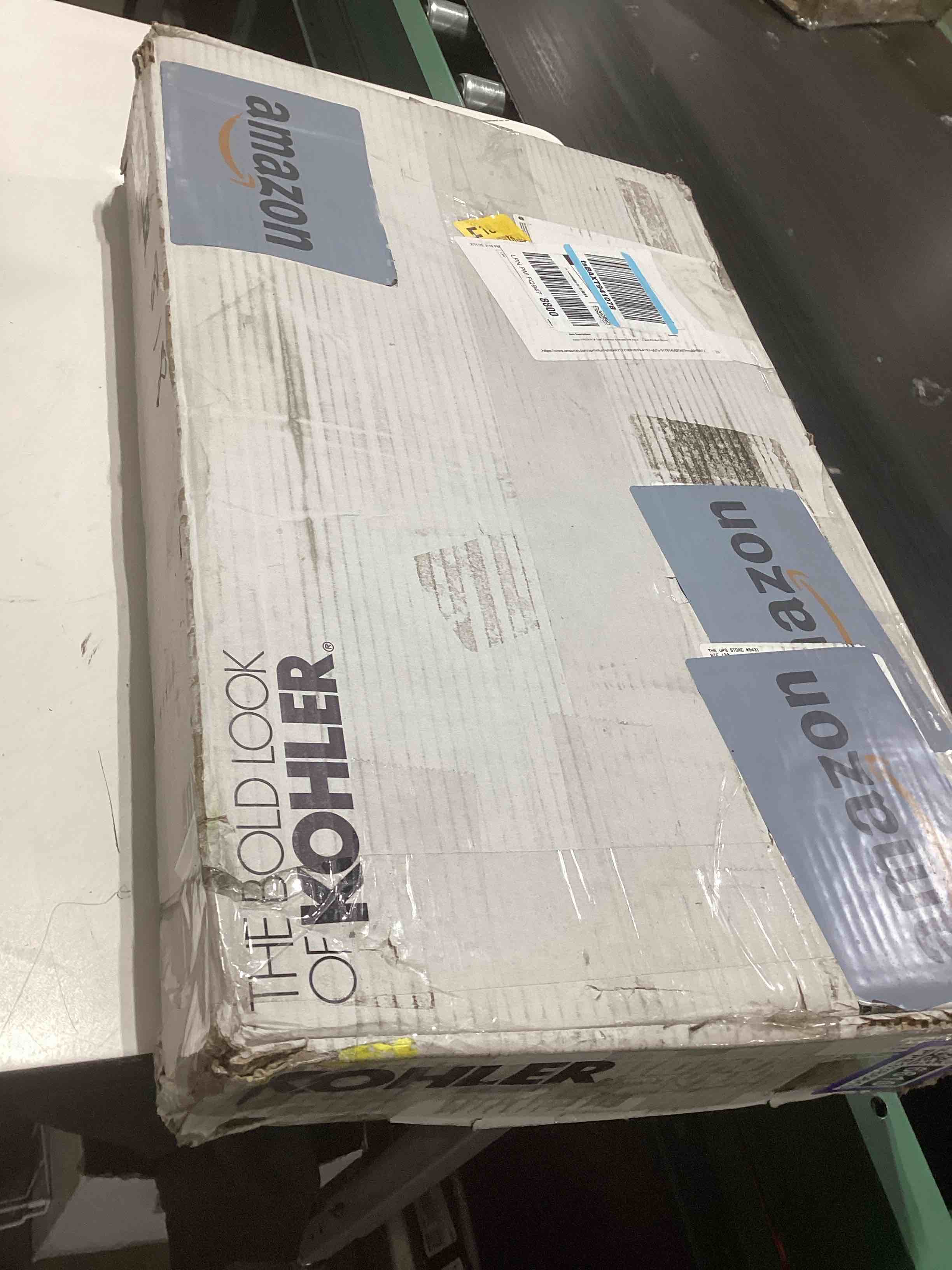 Condition photo showing As Is for Kohler K-97031-4-CP Taut Bathroom Sink Faucets, Centerset, Polished Chrome