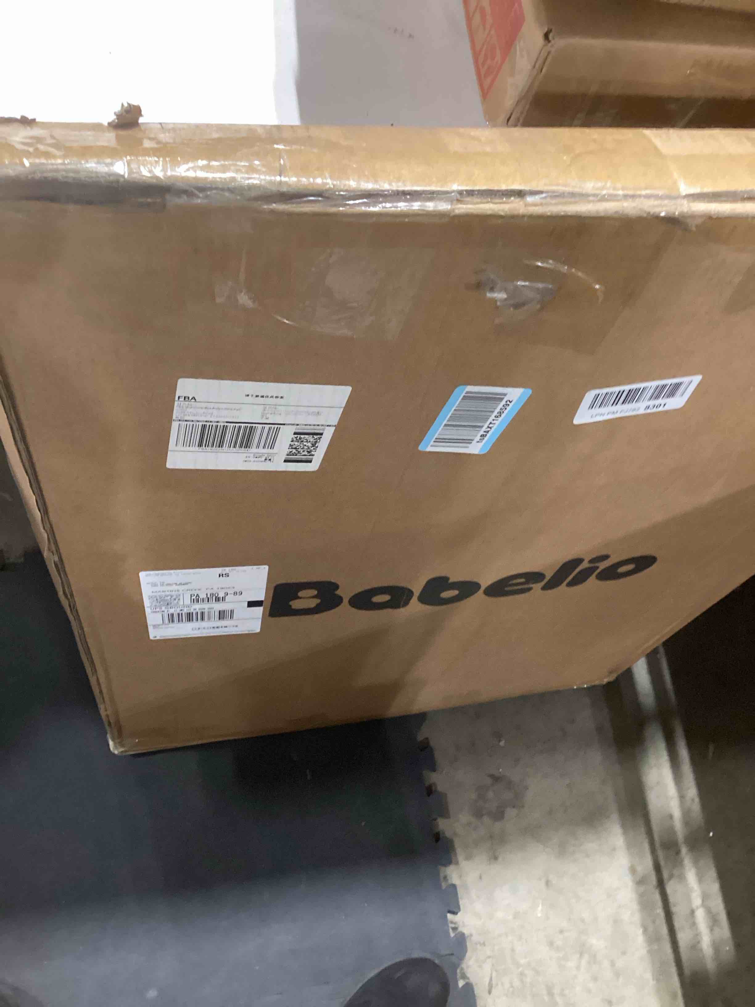 Condition photo showing Good Condition for BABELIO 36 Inch Extra Tall Baby Gate with Cat Door,29.5-40" Metal Pet Door for Stairs,Doorways,House,Auto Close,Easy Walk Thru,Black Black 29-40" Wide, 36" Tall