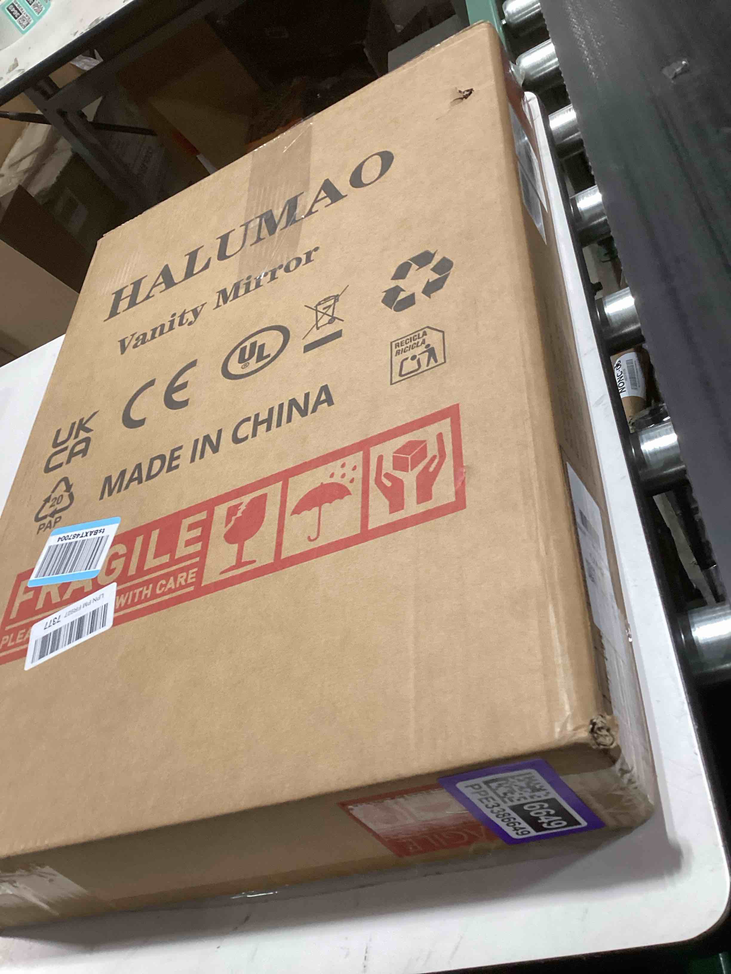 Condition photo showing Good Condition for 16" x 23.6" Large Makeup Vanity Mirror with Lights for Dressing Room and Bedroom,3 Color Modes,Memory Function