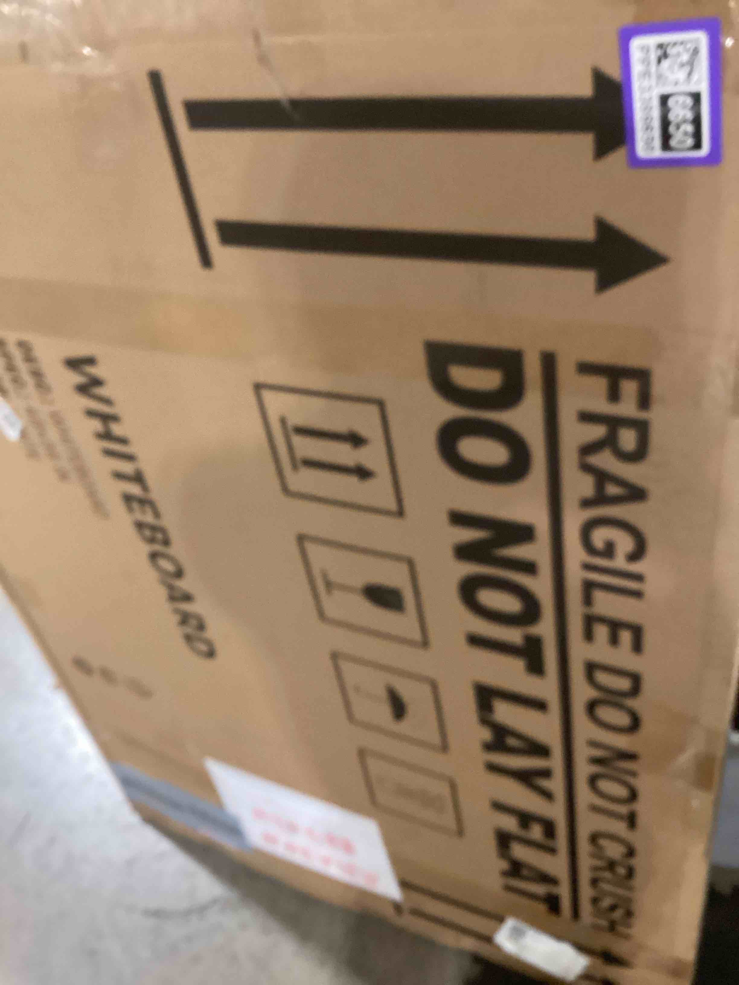 Condition photo showing As Is for VUSIGN Magnetic Whiteboard 48" x 36", Large Dry Erase Board for Wall with Silver Frame, Wall-Mounted White Board for Office, Classroom & Home, Includes Markers, Magnets and Eraser