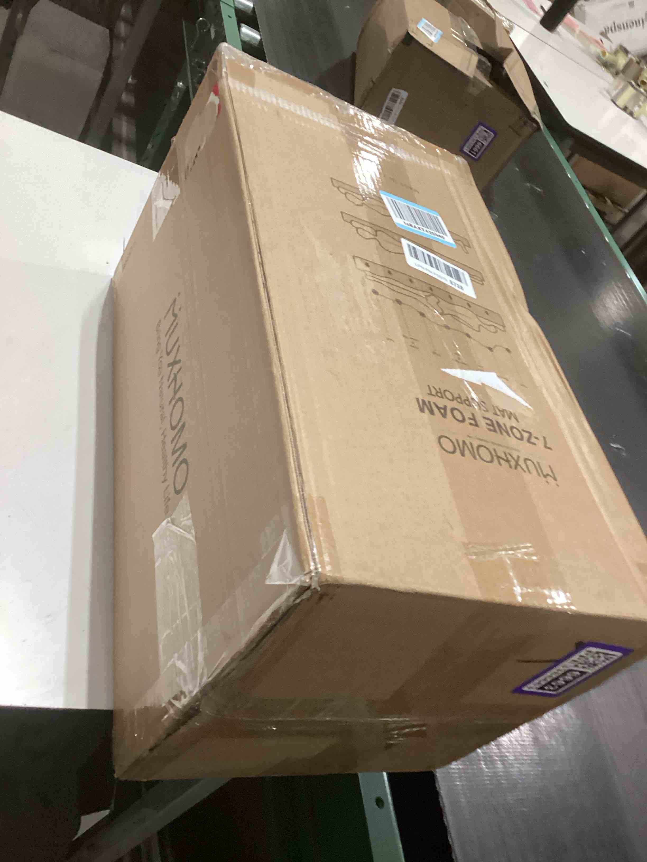 Condition photo showing Good Condition for MUXHOMO 3 Inch 7-Zone Queen Mattress Topper, Egg Crate Memory Foam Mattress Topper Queen Size for Back Pain, Lavender Cooling Gel Infused Bed Pad, CertiPUR-US and Oeko-TEX Certification (60"×80") Queen 3 Inch