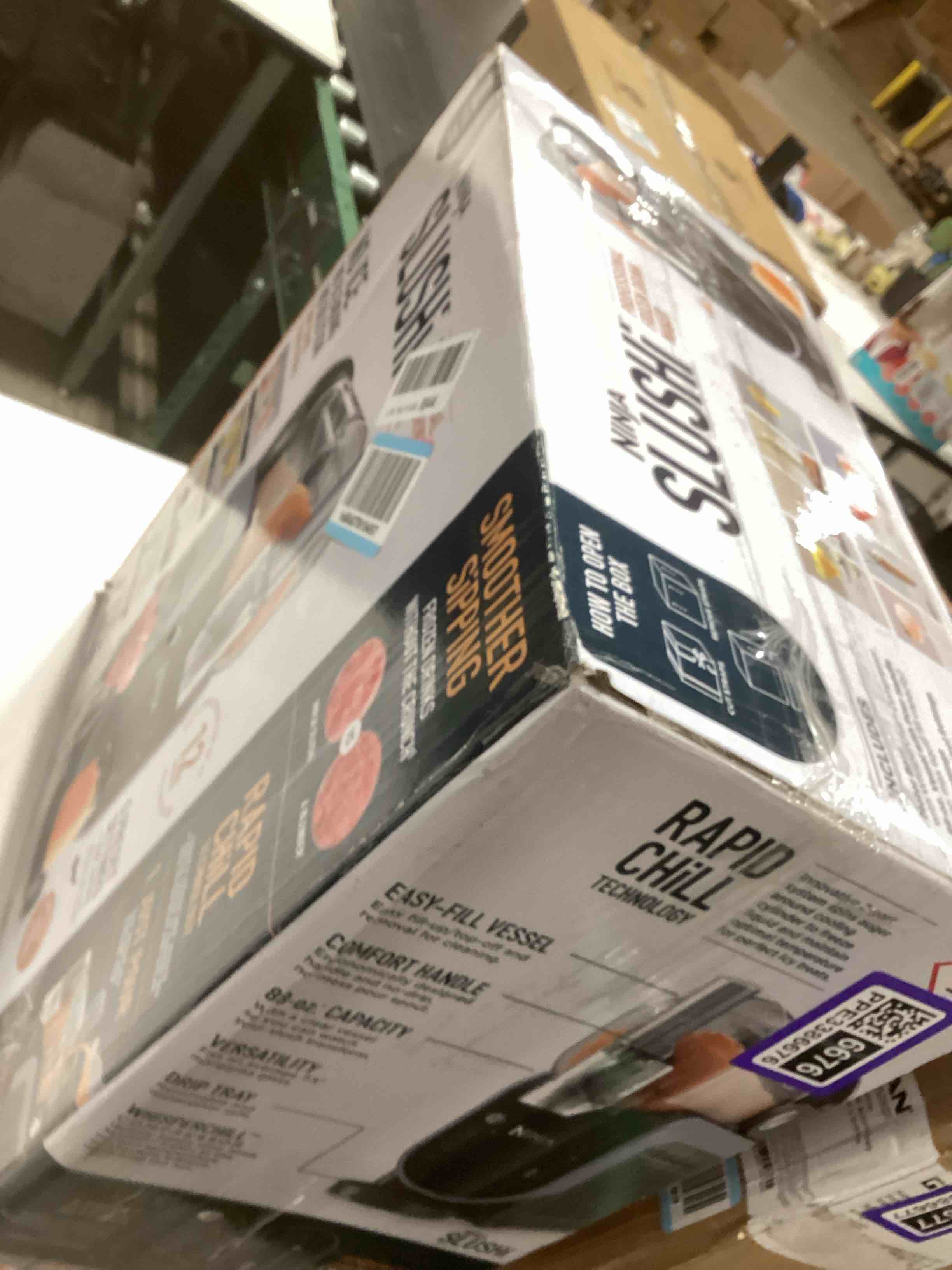 Condition photo showing As Is for Ninja SLUSHi with RapidChill Technology, 88 oz. Frozen Drink & Slushie Machine, 5 Preset Programs, Margaritas, Frappés, and More, Premium Accents, Black, FS301