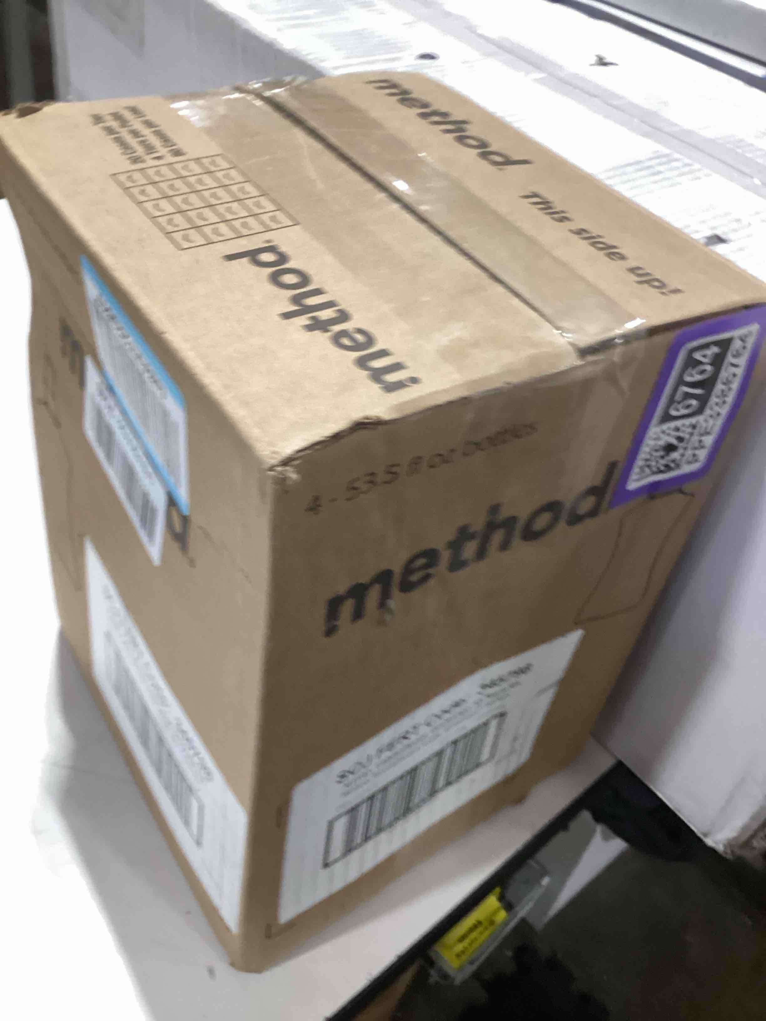 Condition photo showing Good Condition for Method Fabric Softener; Ginger Mango; 53.5 Fl Oz (Pack of 4), Packaging May Vary Ginger Mango 53.5 Fl Oz (Pack of 4)