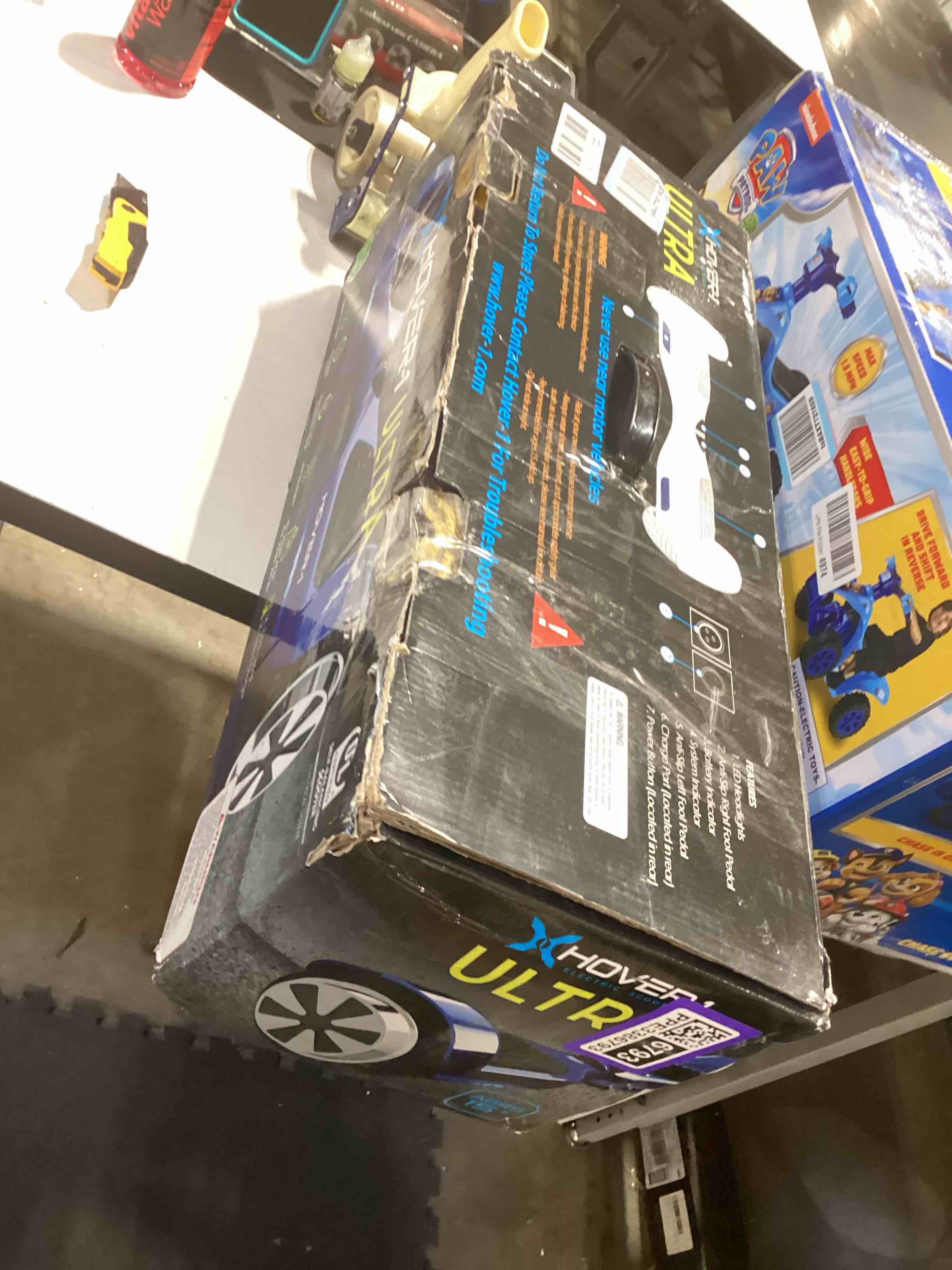 Condition photo showing As Is for Hover-1 Ultra Electric Self Balancing Scooter with 9MPH Top Speed, 9 Mile Range, 400W Motor, Long Lasting Li-Ion Battery, 5HR Full Charge, Rider Modes: Beginner to Expert Blue