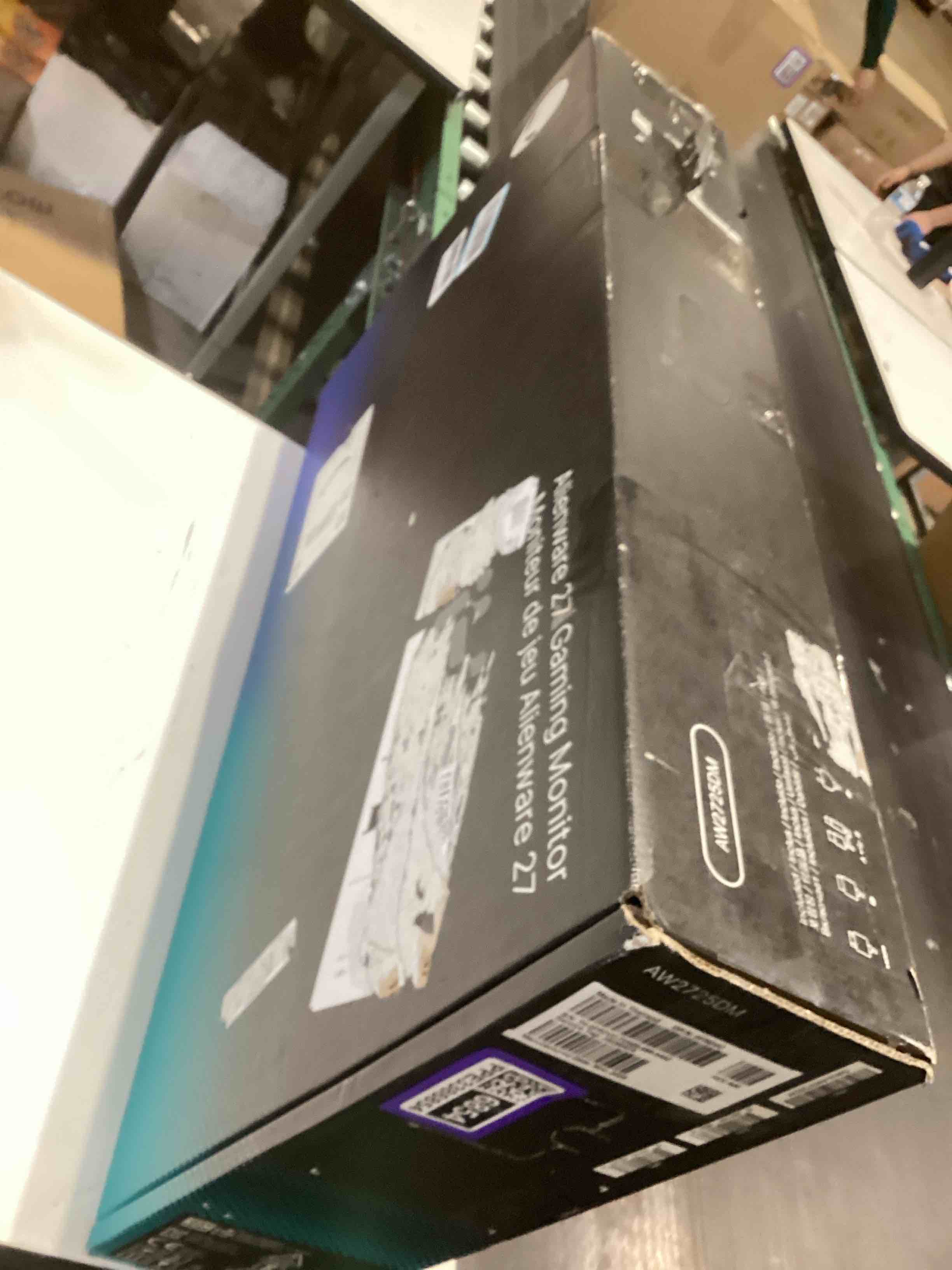 Condition photo showing As Is for Alienware 27 Gaming Monitor - AW2725DM - 27-inch QHD 180Hz 1ms Display, IPS, NVIDIA G-SYNC, AMD Freesync, VESA AdaptiveSync. 27 Inches 109 Pixels Per Inch AW2725DM