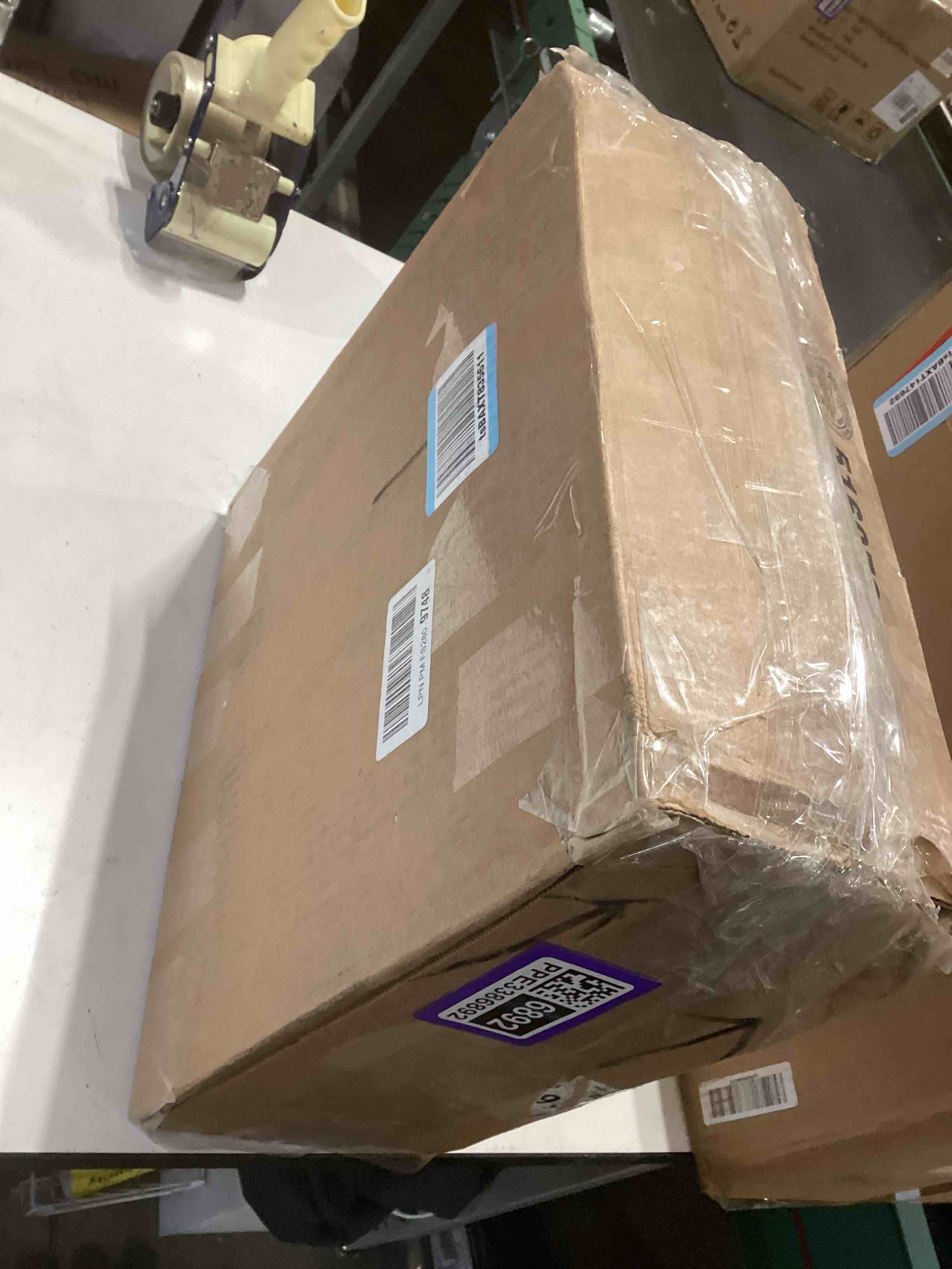 Condition photo showing As Is for SentrySafe Fireproof Safe Box with Key Lock, Chest Safe with Carrying Handle to Secure Money, Jewelry, Documents, 0.25 Cubic Feet, 6.3 x 15.3 x 12.1 Inches, 1160 Fire resistant box 0.25 cu. ft.