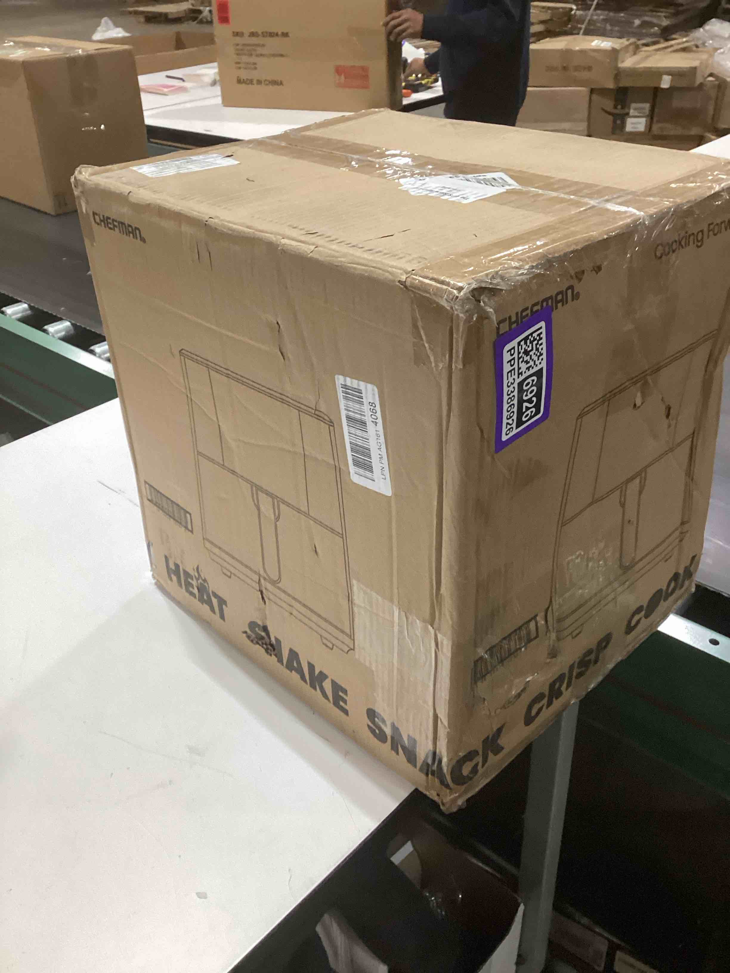 Condition photo showing As Is for SIMILAR TO…CHEFMAN 6 Quart Dual Basket Air Fryer Oven with Easy View Windows, Sync Finish, Hi-Fry, Auto Shutoff, 2 Independent 3Qt Nonstick Dishwasher Safe Frying Baskets, Digital Double Air Fryer - Black 6 Quart - Window