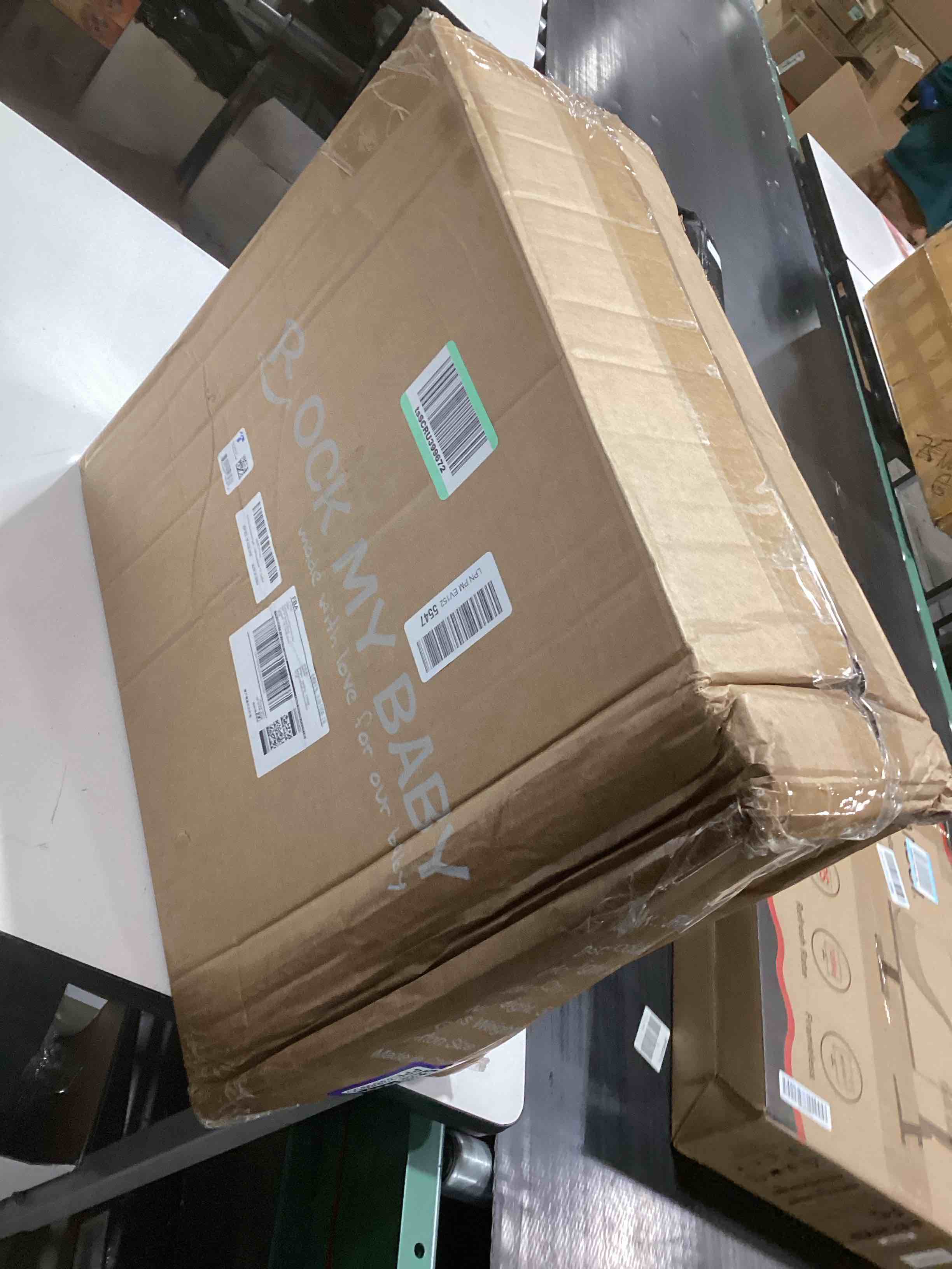 Condition photo showing As Is for Rocking Horse, Rocking Animal with Realistic Sound, Stuffed Rocker for Toddlers 18M+, Soft Filling Ride on Pony, Light Brown Horse, CPC Certified Toby Goldmane,Light Brown Horse