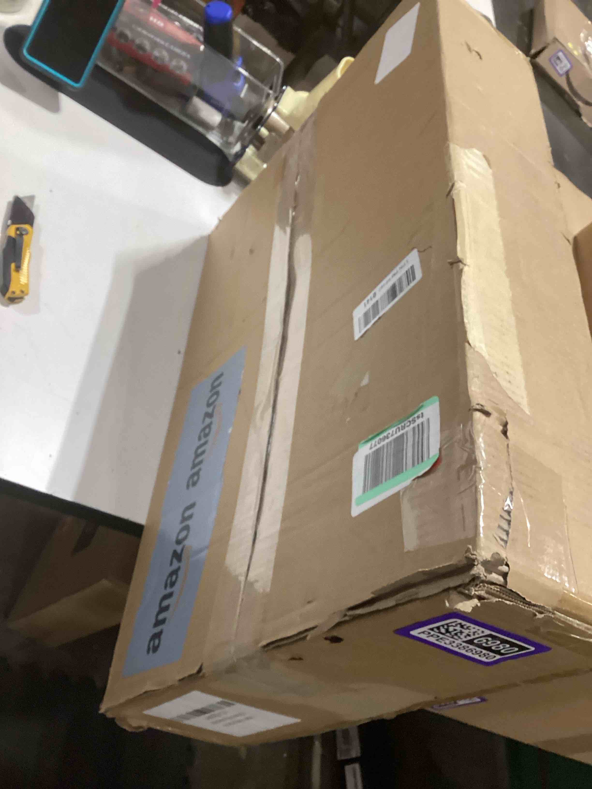 Condition photo showing As Is for SIMILAR TO…Podium Stand, Lecterns & Podiums, Acrylic Podium, Portable Podium Stand, Adjustable Angles with Metal Base, Podium for Classroom, Church, Weddings, Speech, 16" L x 12" W x 43" H, Clear Clear Color