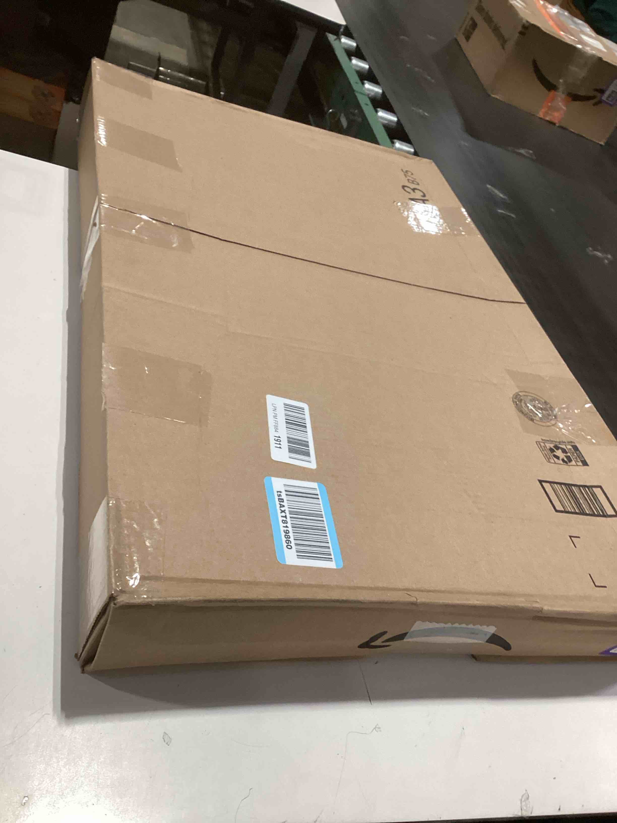 Condition photo showing As Is for Ekena Millwork 28 1/2"W x 9 5/8"H x 2 3/4"P Scroll Angel Center with Scrolls