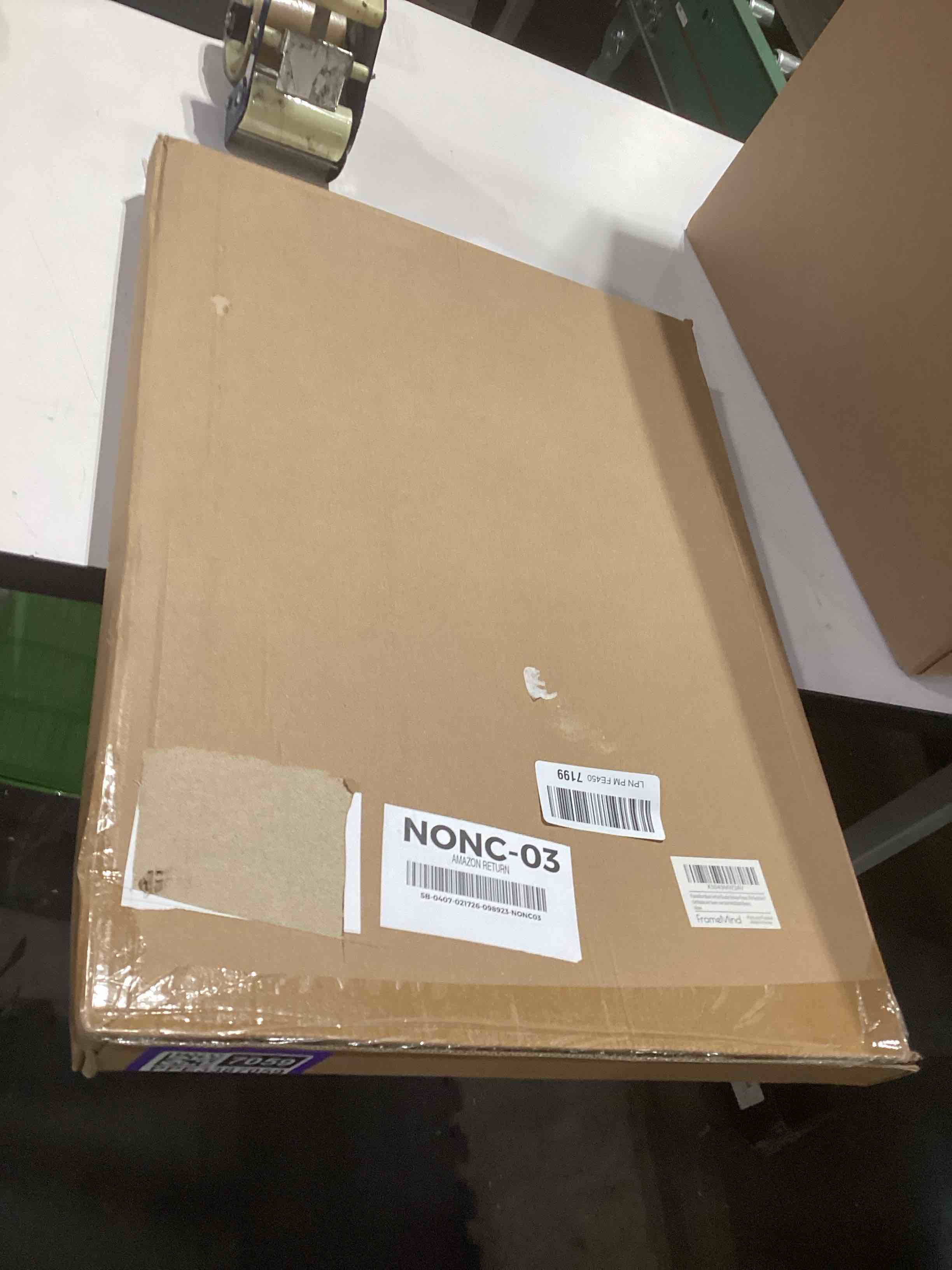 Condition photo showing As Is for Double Diploma Frame 14x20, Display Two 8.5x11 Degree, Certificates, Documents, Tempered Glass with Acid-Free Green over Gold Mat, Dual Diploma Frame for Graduation, Black with Gold Trim