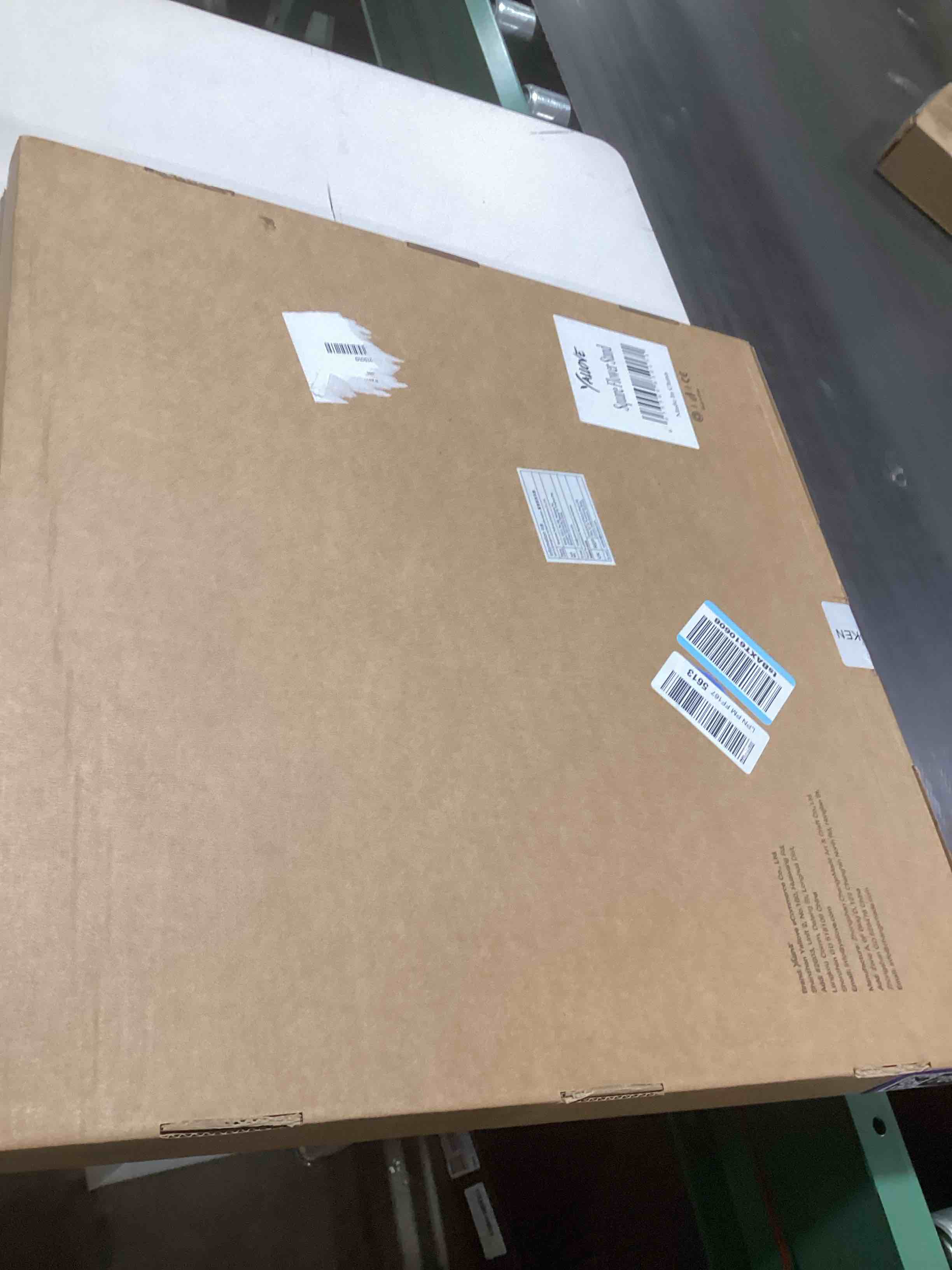 Condition photo showing Good Condition for YALLOVE 6.25Ft Wedding Square Backdrop Stand, Detachable 4 Tier Gold Metal Flower Square Frame for Photo Booth Background, Aisle Decor, Table Centerpiece, Stage Display, and More, Flower NOT Included