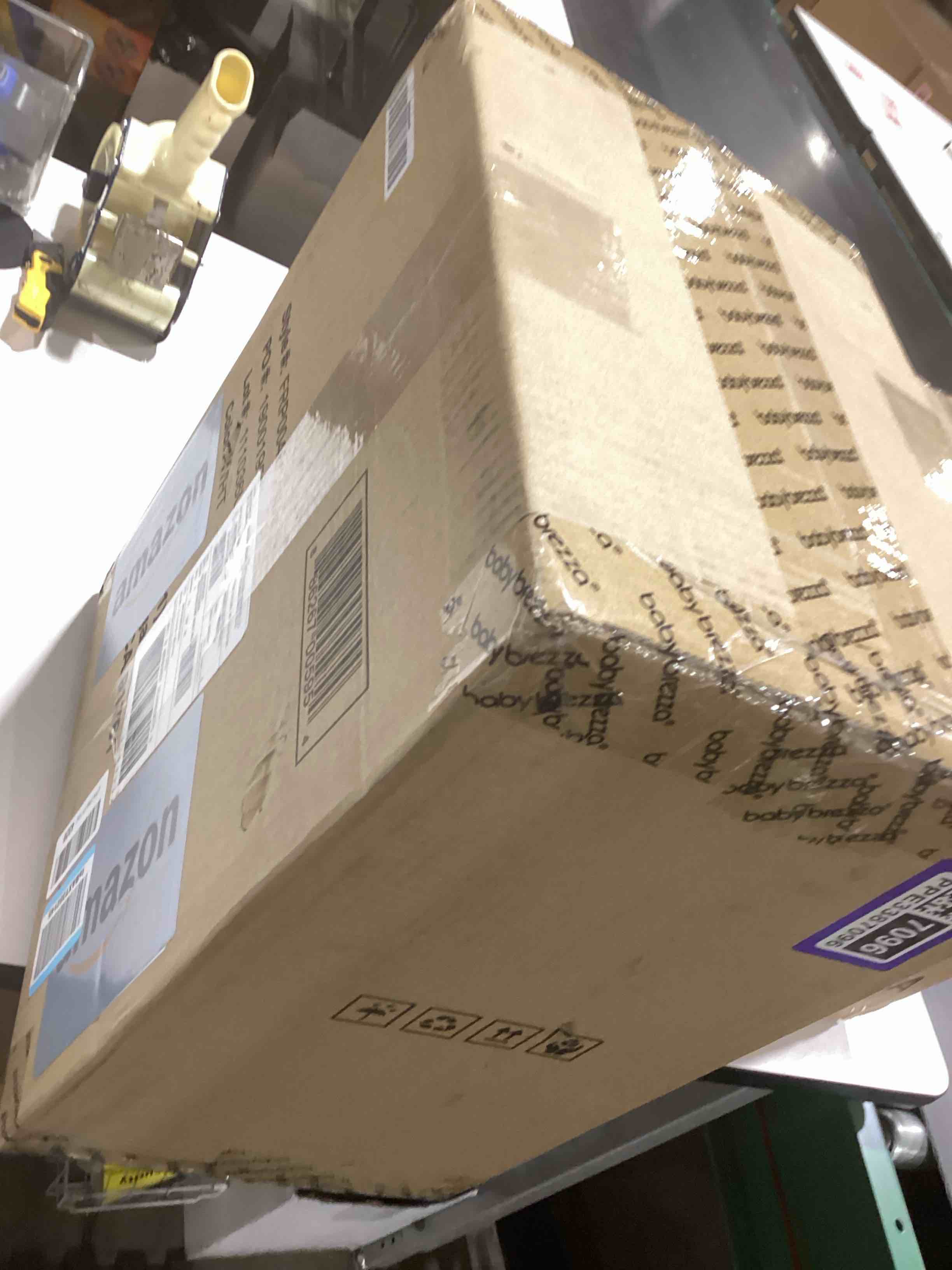 Condition photo showing As Is for Baby Brezza New and Improved Formula Pro Advanced Formula Dispenser Machine - Automatically Mix a Warm Formula Bottle Instantly - Easily Make Bottle with Automatic Powder Blending, White