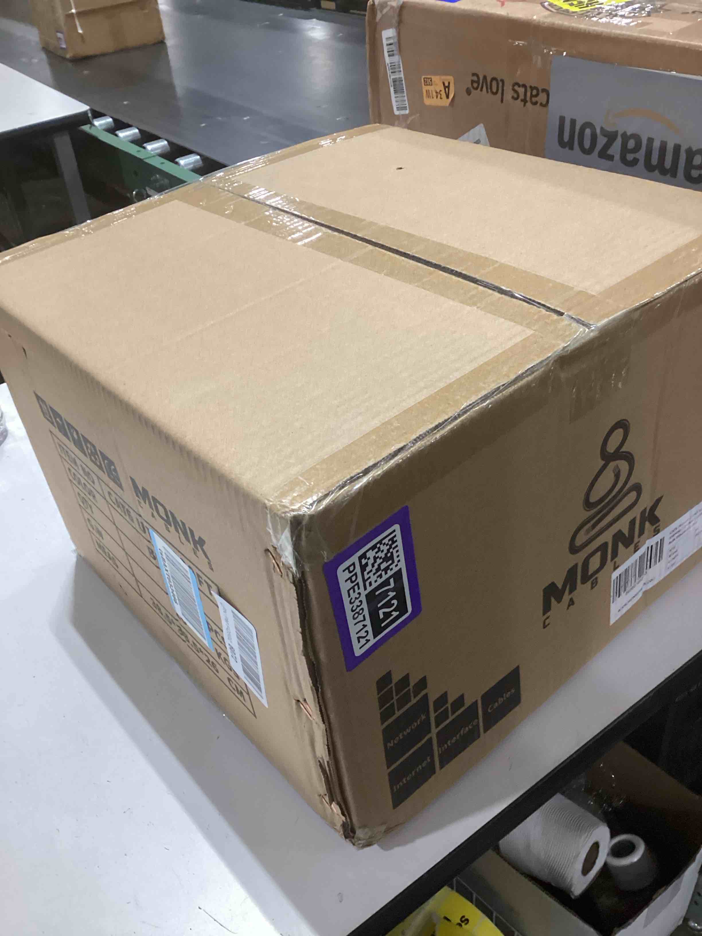 Condition photo showing Good Condition for MONK CABLES | CAT6 Plenum Cable 1000ft | UTP, 23AWG, 550MHz | DSX-8000 Certified | Most Certified Cable of The Whole Market (Blue)